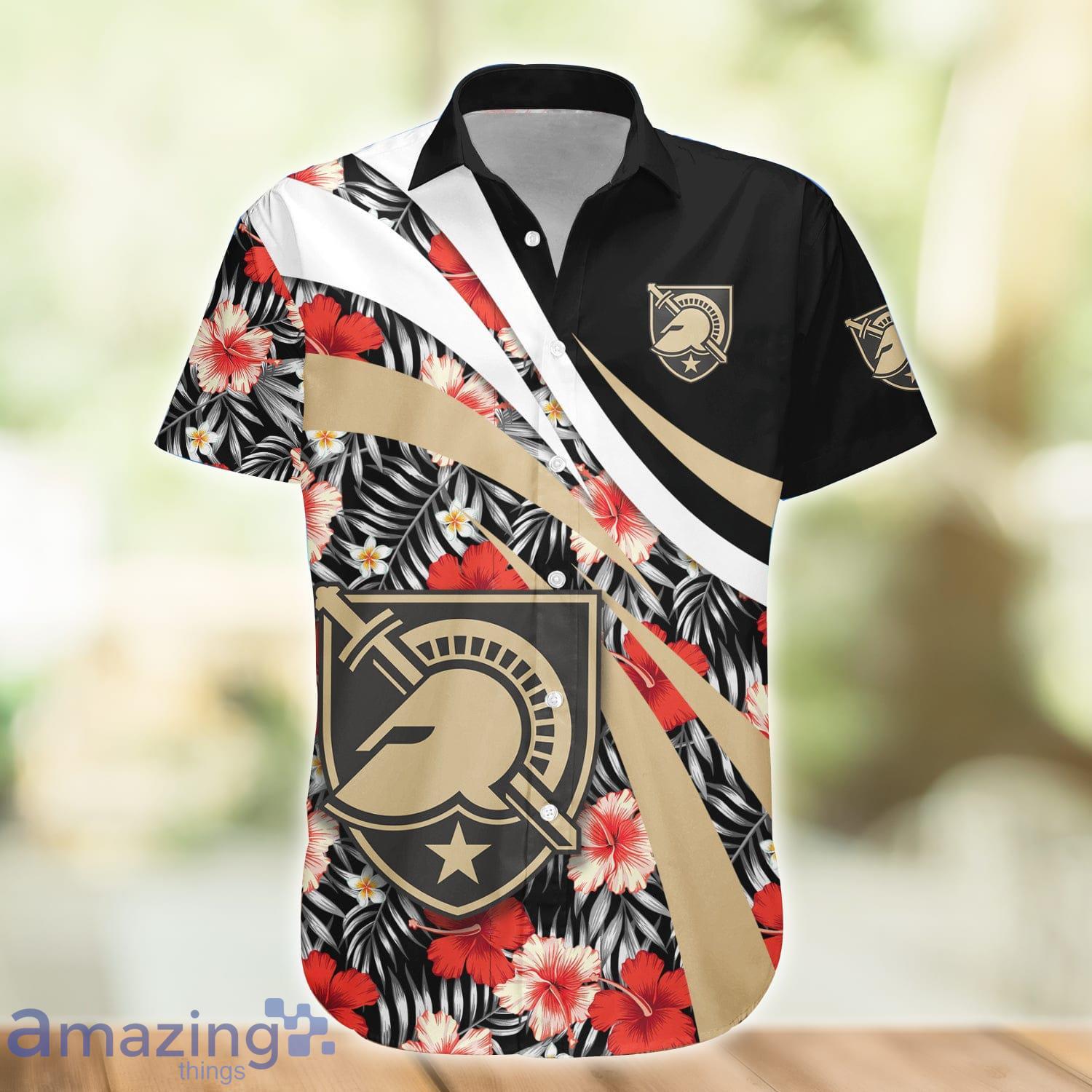 Army Black Knights NCAA Hibiscus Flower Pattern Aloha Hawaiian Shirt Product Photo 1