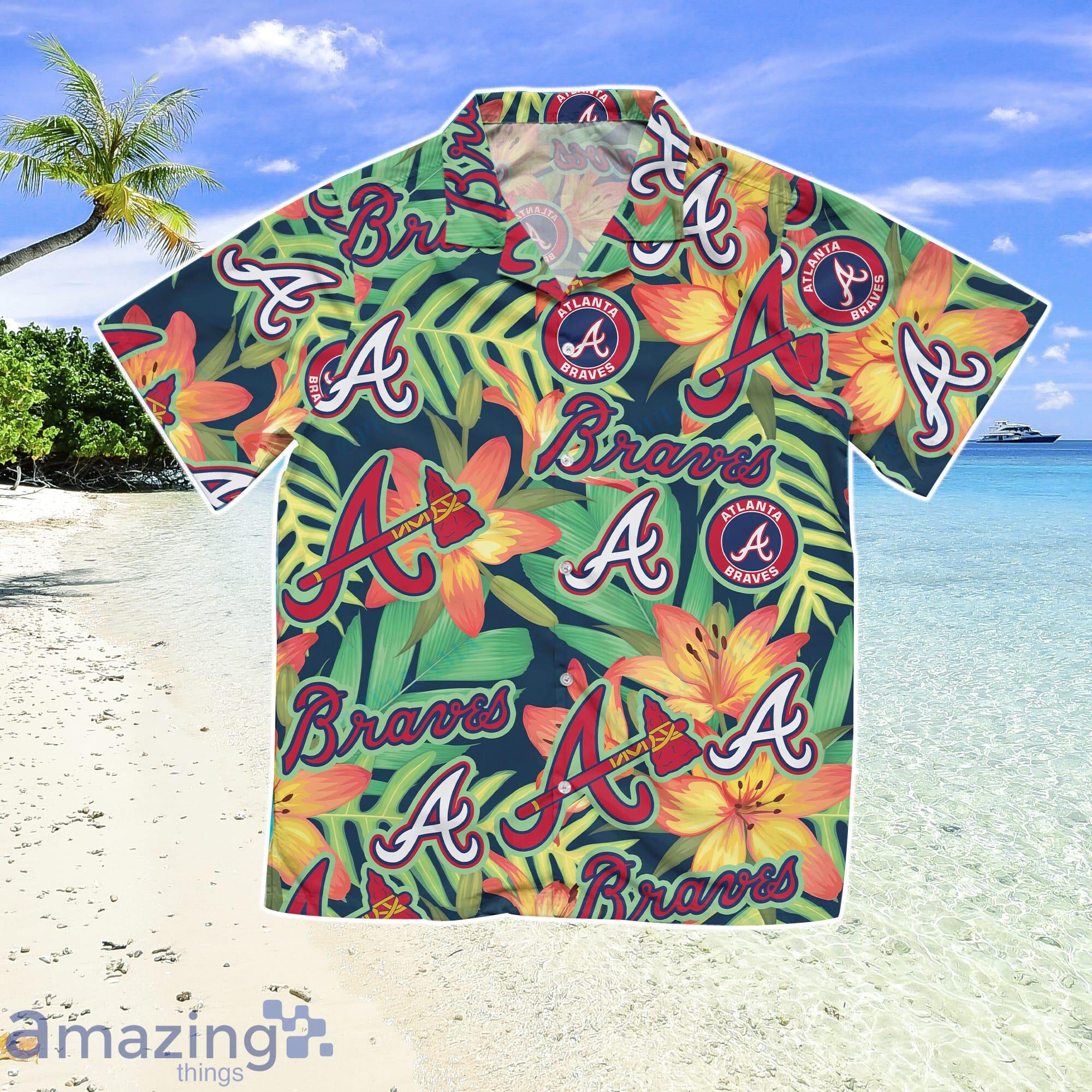 Atlanta Braves Aloha Tropical Hawaiian Shirt Gift For Summer Vacation