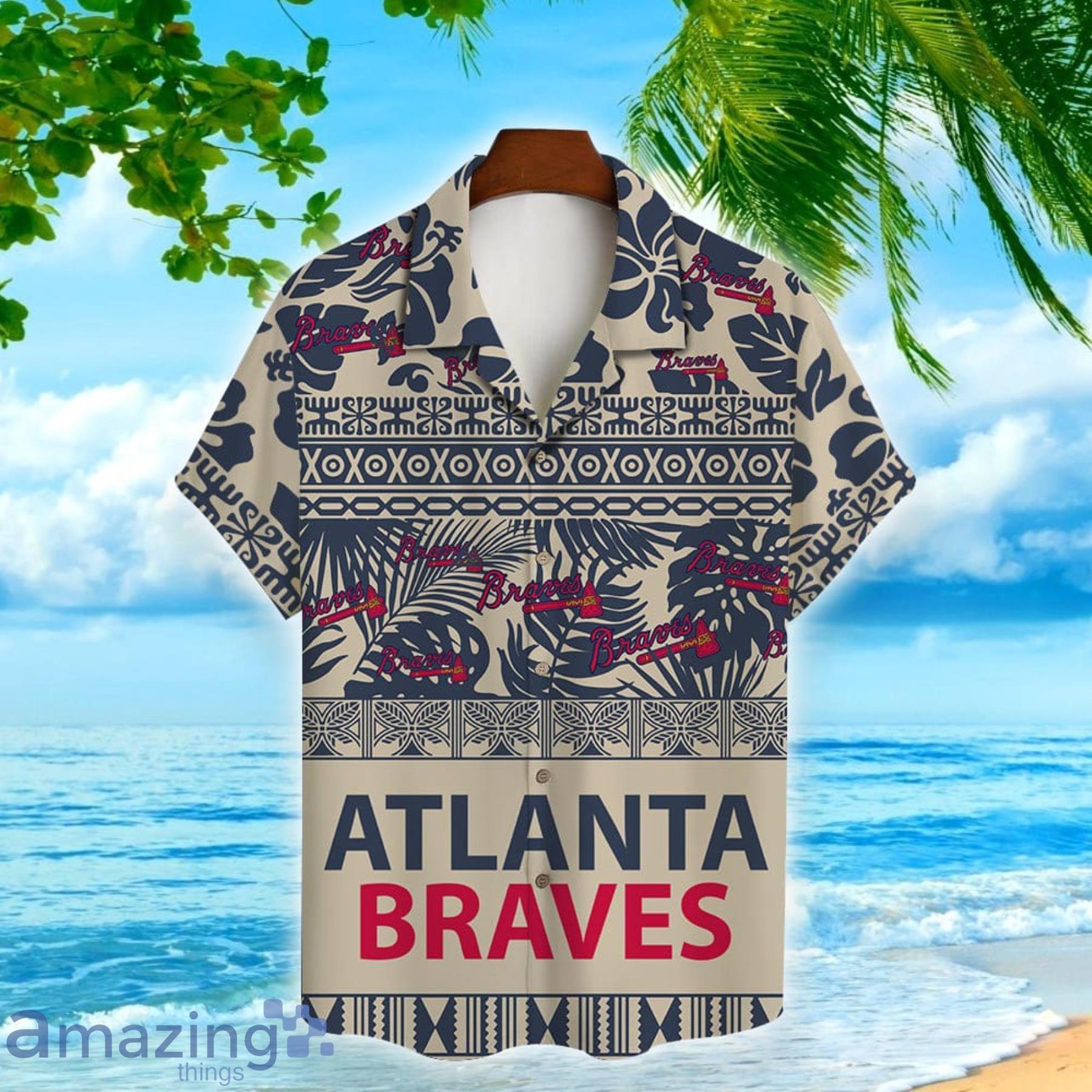 Atlanta Braves MLB Hawaiian Shirt Golden Rays Aloha Shirt - Trendy