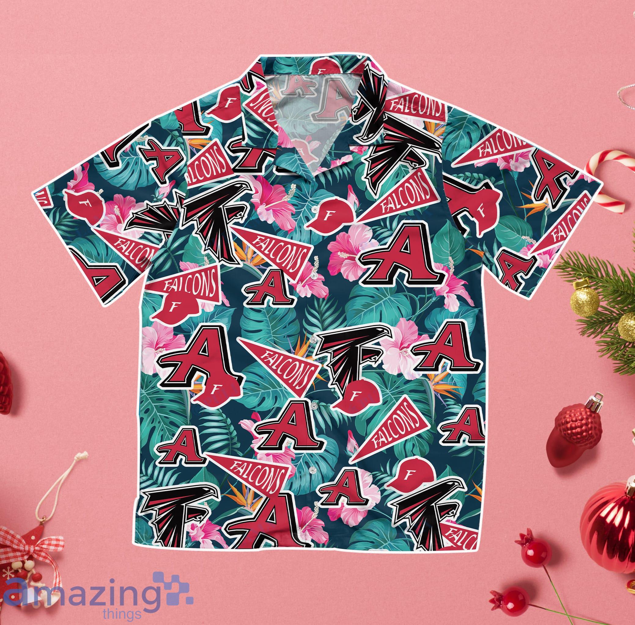 Atlanta Falcons All Over Print Logo Hawaiian Shirt Gift For Summer Vacation image Atlanta Falcons All Over Print Logo Hawaiian Shirt Gift For Summer Vacation Product Photo 2