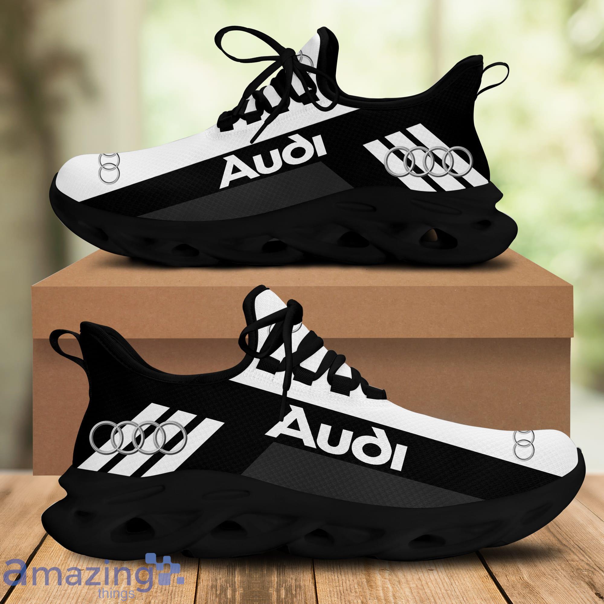 Audi Sport Men And Women Running Sneakers Ver 41 White Striped Max Soul  Shoes