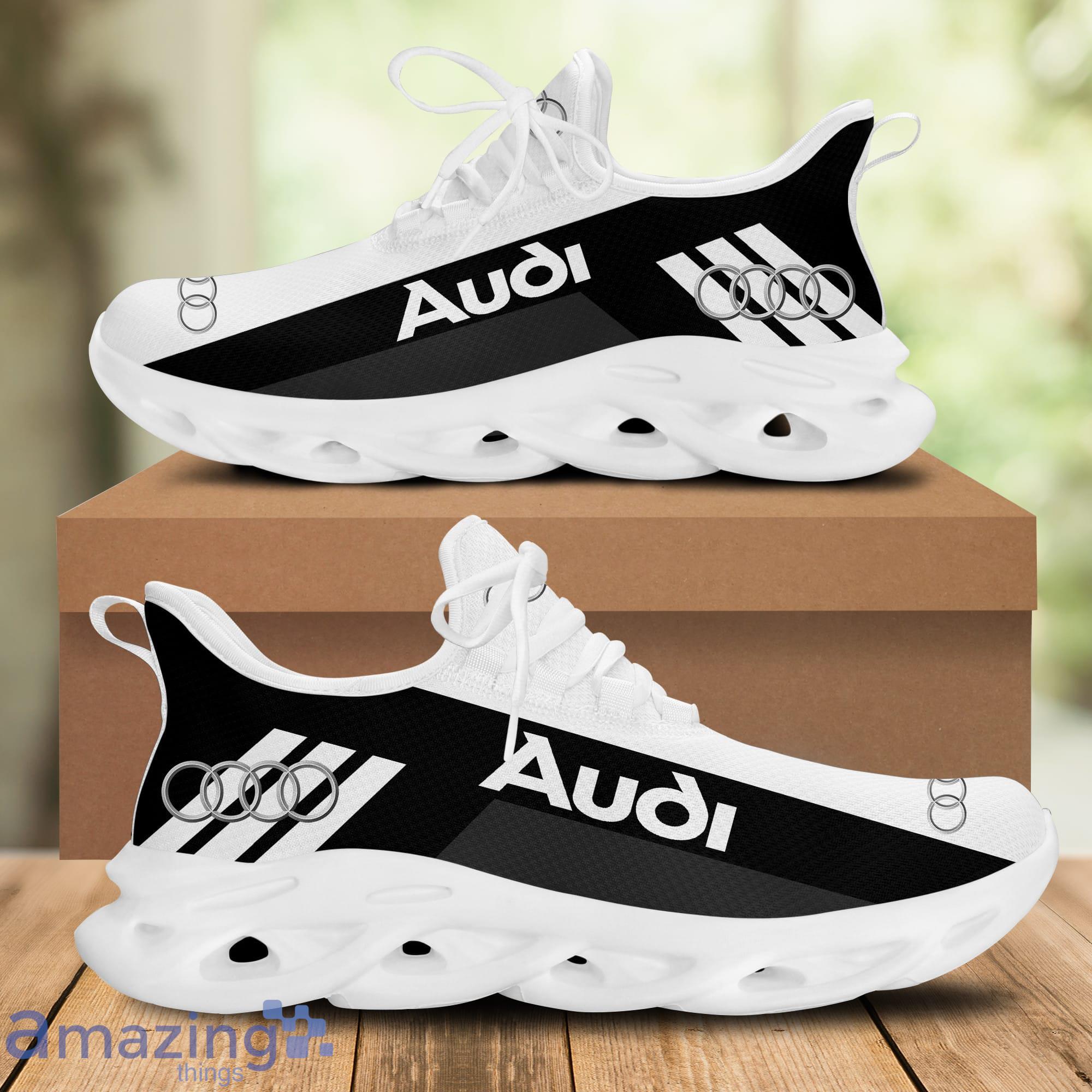 Audi Sport Men And Women Running Sneakers Ver 41 White Striped Max