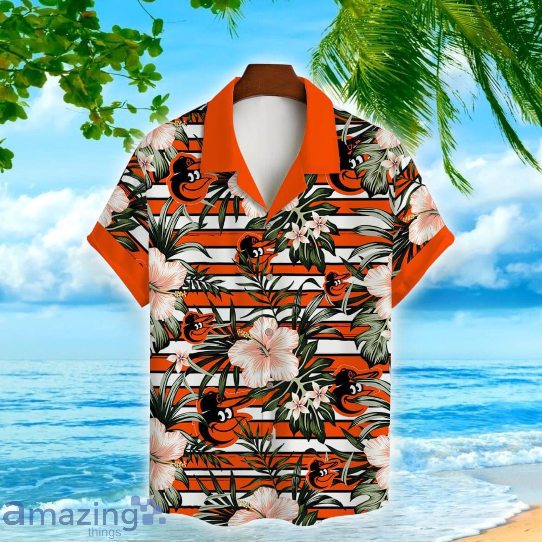 Baltimore Orioles MLB Hawaiian Shirt Custom Name,Aloha Shirt