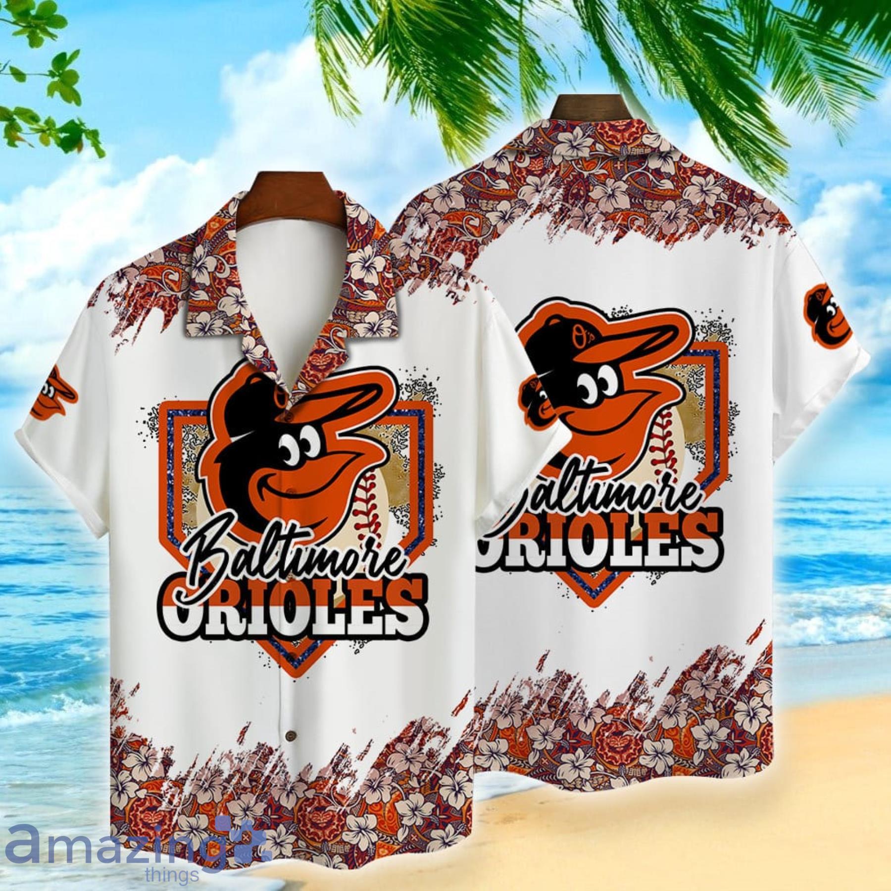 Trending MLB Baltimore Orioles Flower Floral Hawaiian Shirt - Owl