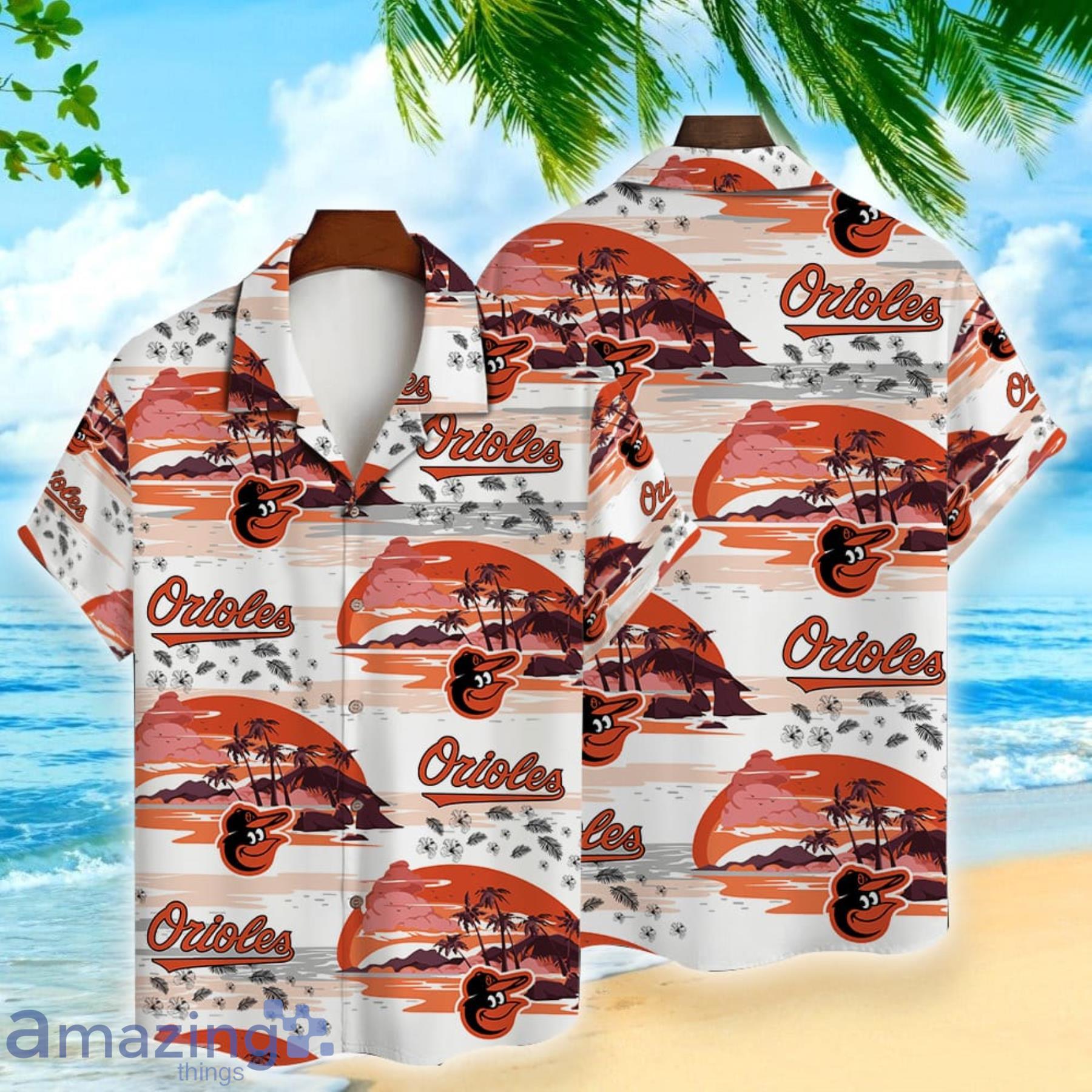 Baltimore Orioles Baseball Sport Team Island Pattern Hawaiian Shirt Summer Gift Product Photo 1