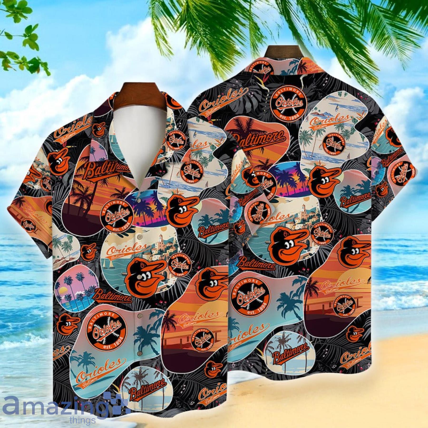 Baltimore Orioles Happy Summer Aloha Hawaiian Shirt Product Photo 1