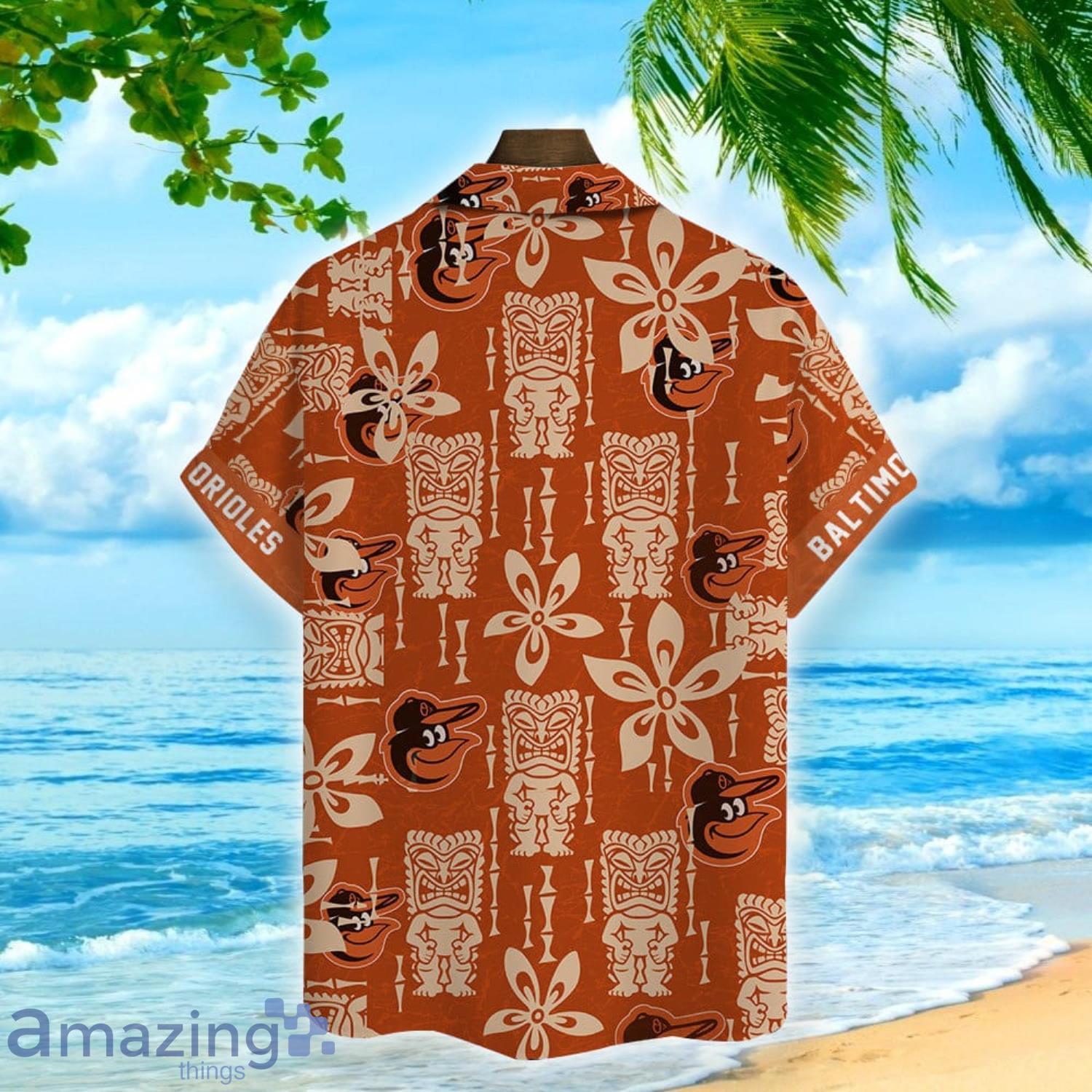 Custom Name Baltimore Orioles Baseball Pattern Vintage Hawaiian Shirt -  Banantees