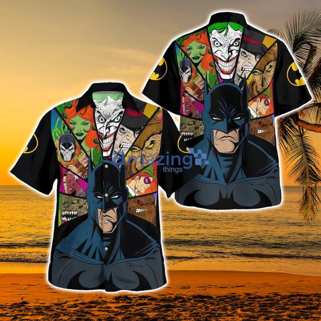 Batman Hawaiian Shirt Batman Animated And Villain Face Hawaiian Shirt - A Trendy Luxury Gift Collection For Men And Women Product Photo 1