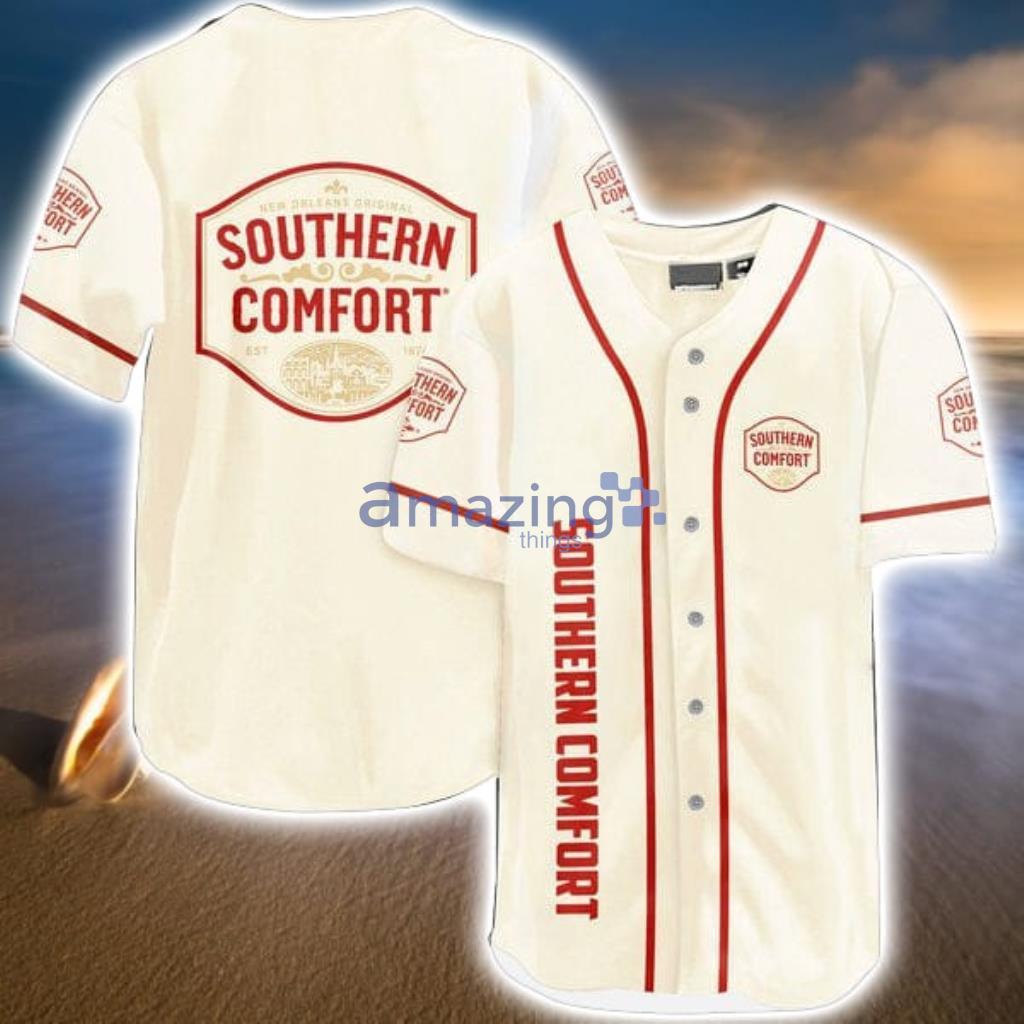 Beige Southern Comfort Baseball Jersey Shirt For Men And Women Product Photo 1