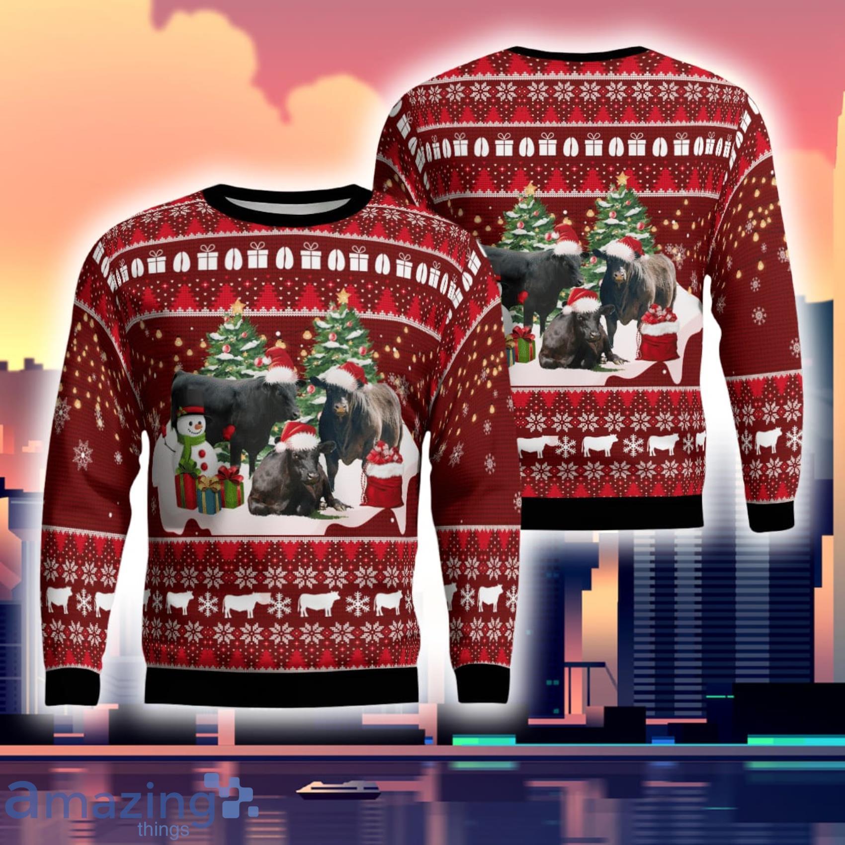 Black Angus Cattle Sweater Gift For Xmas Product Photo 1