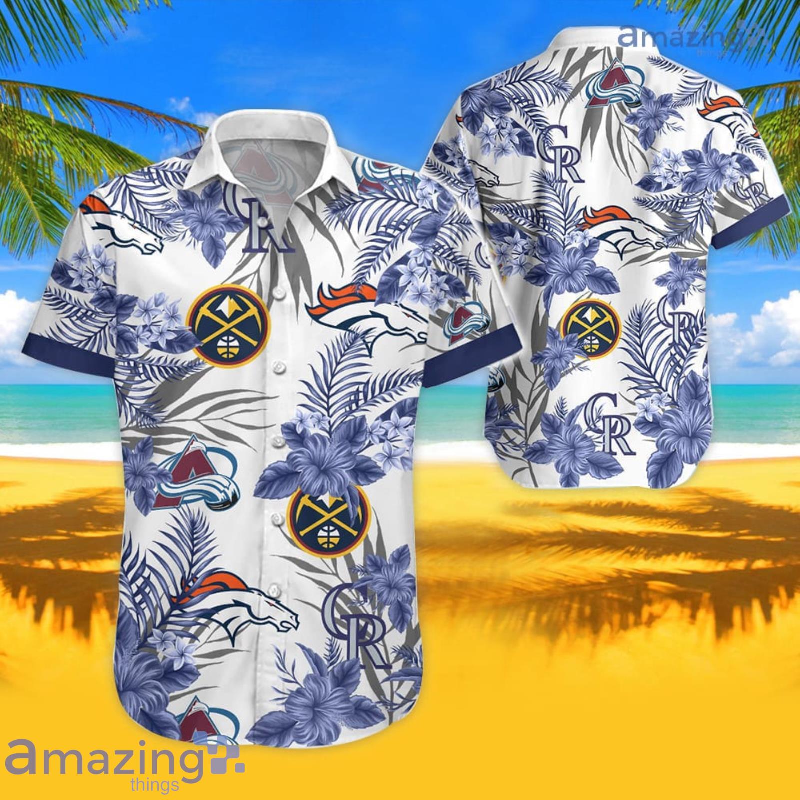 Blue Style Colorado Tropical Hawaiian Shirt For Men And Women Product Photo 1