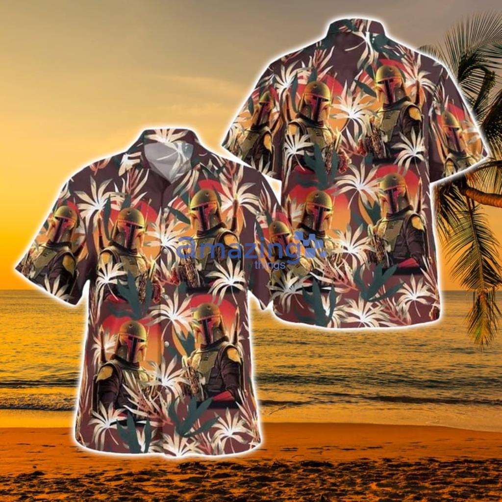 Boba Fett Leaves Hawaiian Shirt For Men And Women Product Photo 1