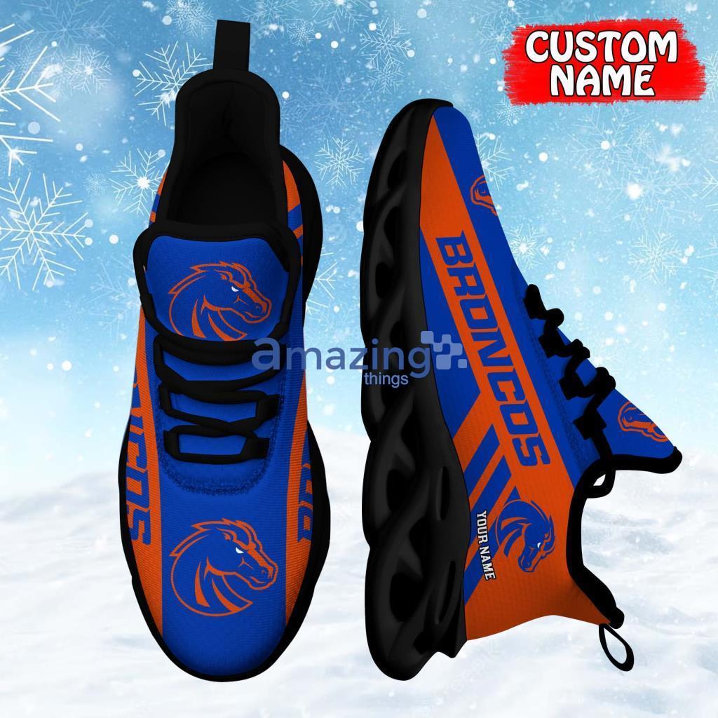 Boise State Broncos Custom Name Personalized Running Sneaker Max Soul Shoes Gift For Men And Women Product Photo 1