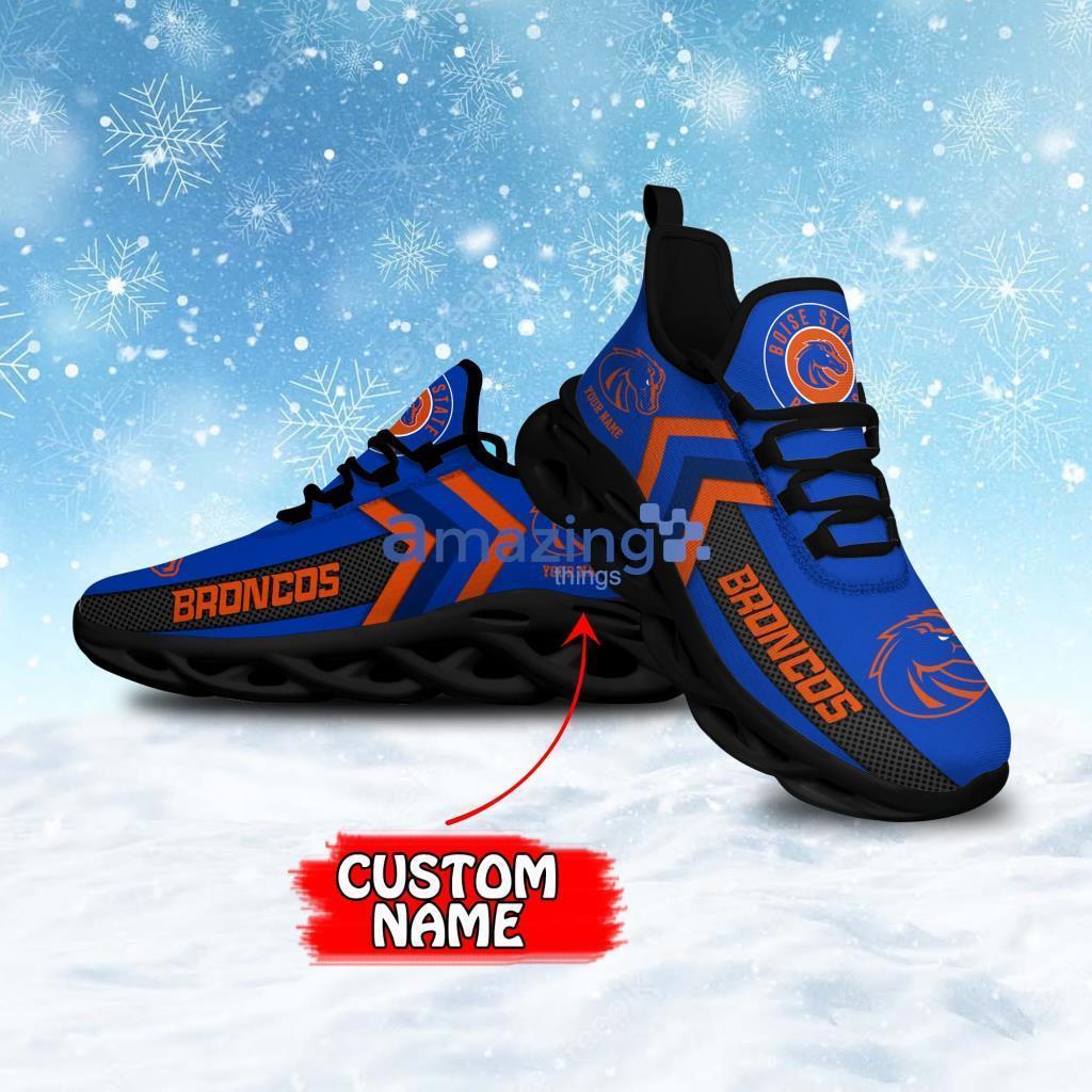 Boise State Broncos Personalized Custom Name Running Sneaker Max Soul Shoes Gift For Men And Women Product Photo 1