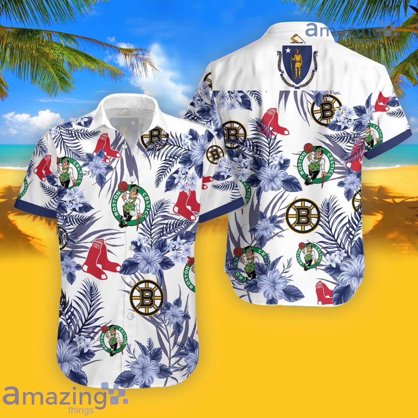Boston Celtics Boston Bruins Boston Red Sox Hawaiian Shirt For Men And Women Product Photo 1