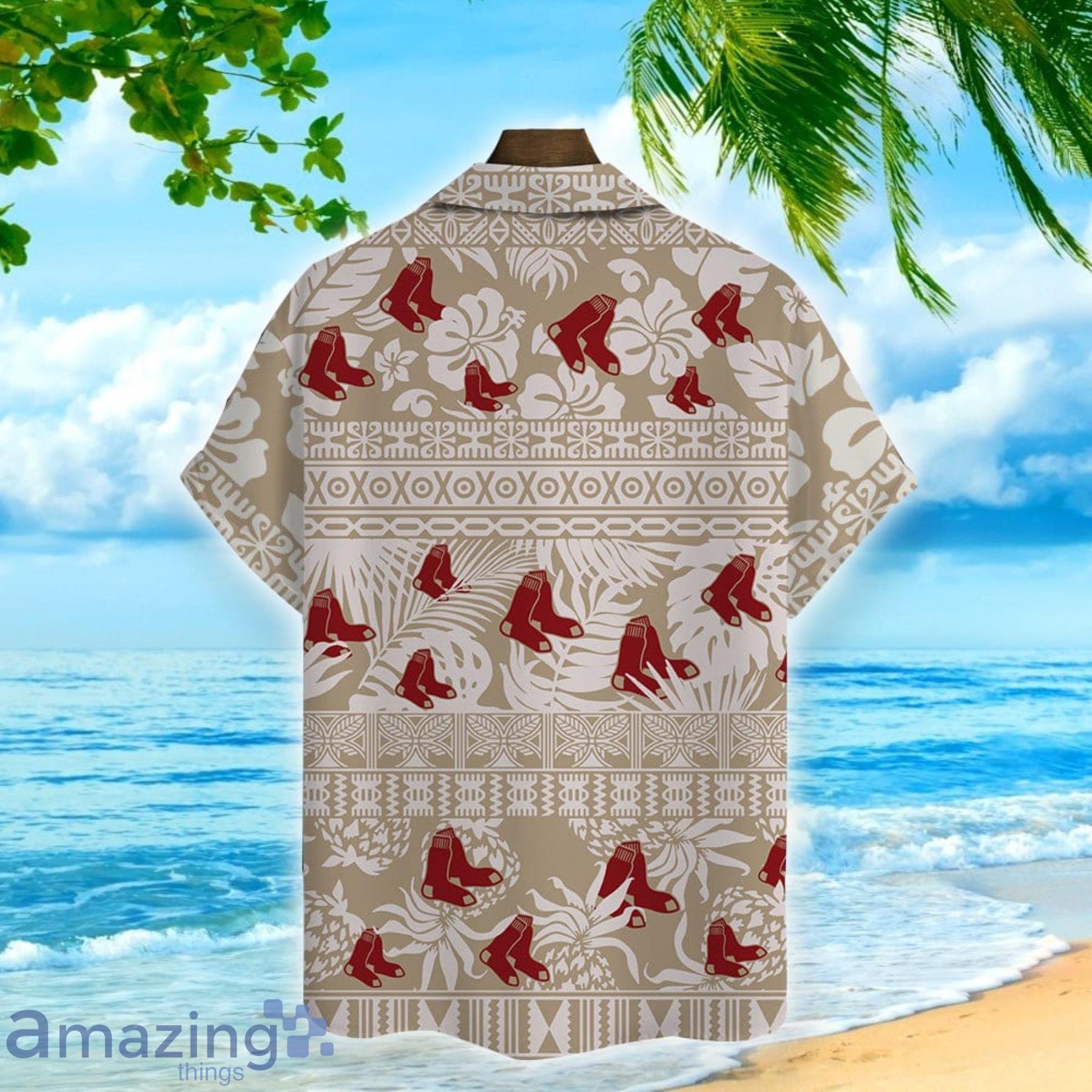 Boston Red Sox Summer Gift Major League Baseball Aloha Hawaiian Shirt image Boston Red Sox Summer Gift Major League Baseball Aloha Hawaiian Shirt Product Photo 3