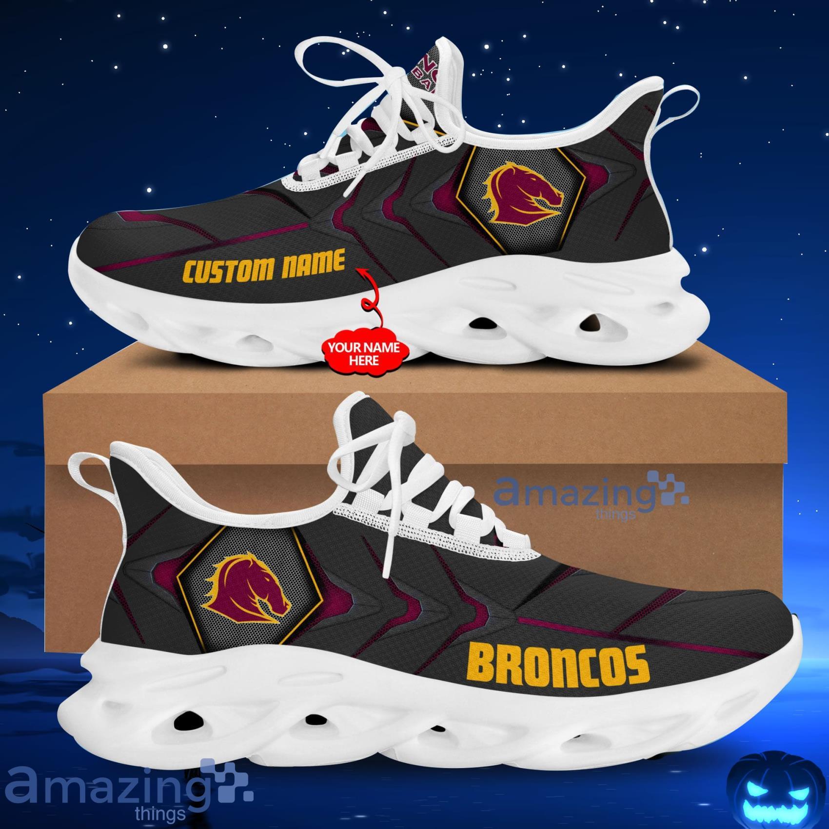 Brisbane Broncos NRL Clunky Shoes Custom Name Max Soul Sneakers For Men And Women Product Photo 1