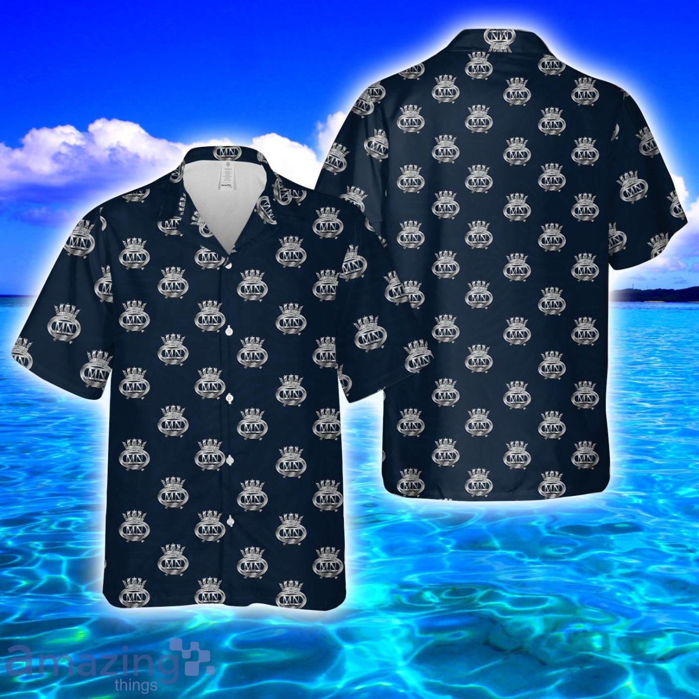 British Merchant Navy AOP Print Hawaiian Shirt And Short Set Product Photo 1