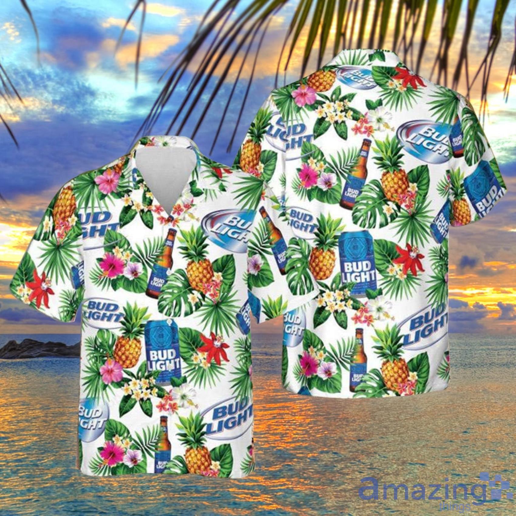 Bud Light Beer Blue Men And Women Hawaiian Shirt Summer Gift Product Photo 1