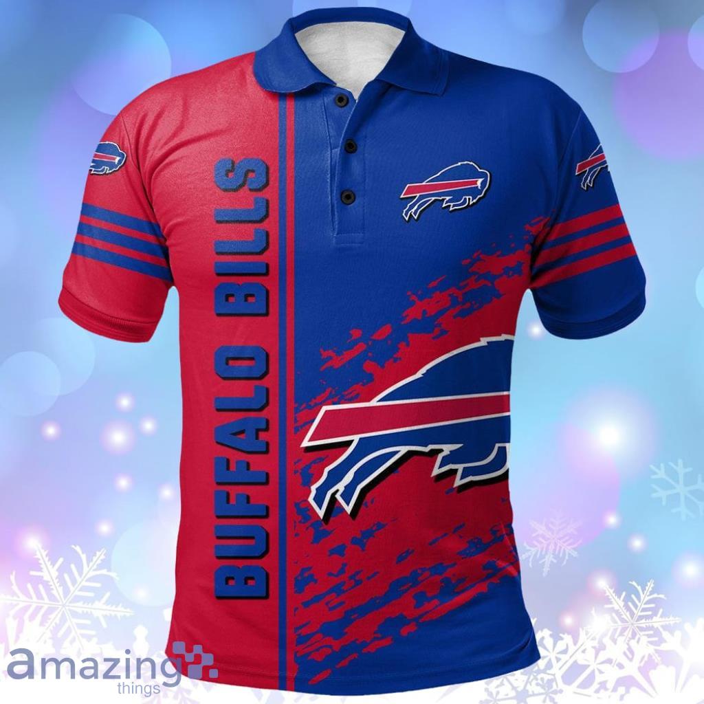 Buffalo Bills Polo Shirt Quarter Style NFL Gift For Fans Product Photo 1