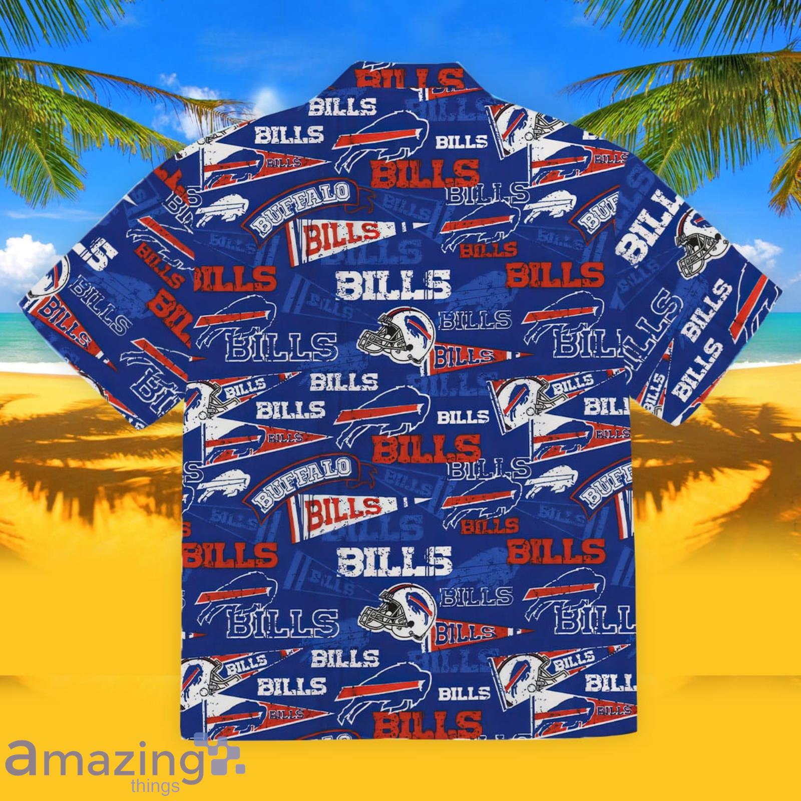 Buffalo Bills Vingtage Blue Hawaiian Shirt Summer Gift For Men And Women image Buffalo Bills Vingtage Blue Hawaiian Shirt Summer Gift For Men And Women Product Photo 2