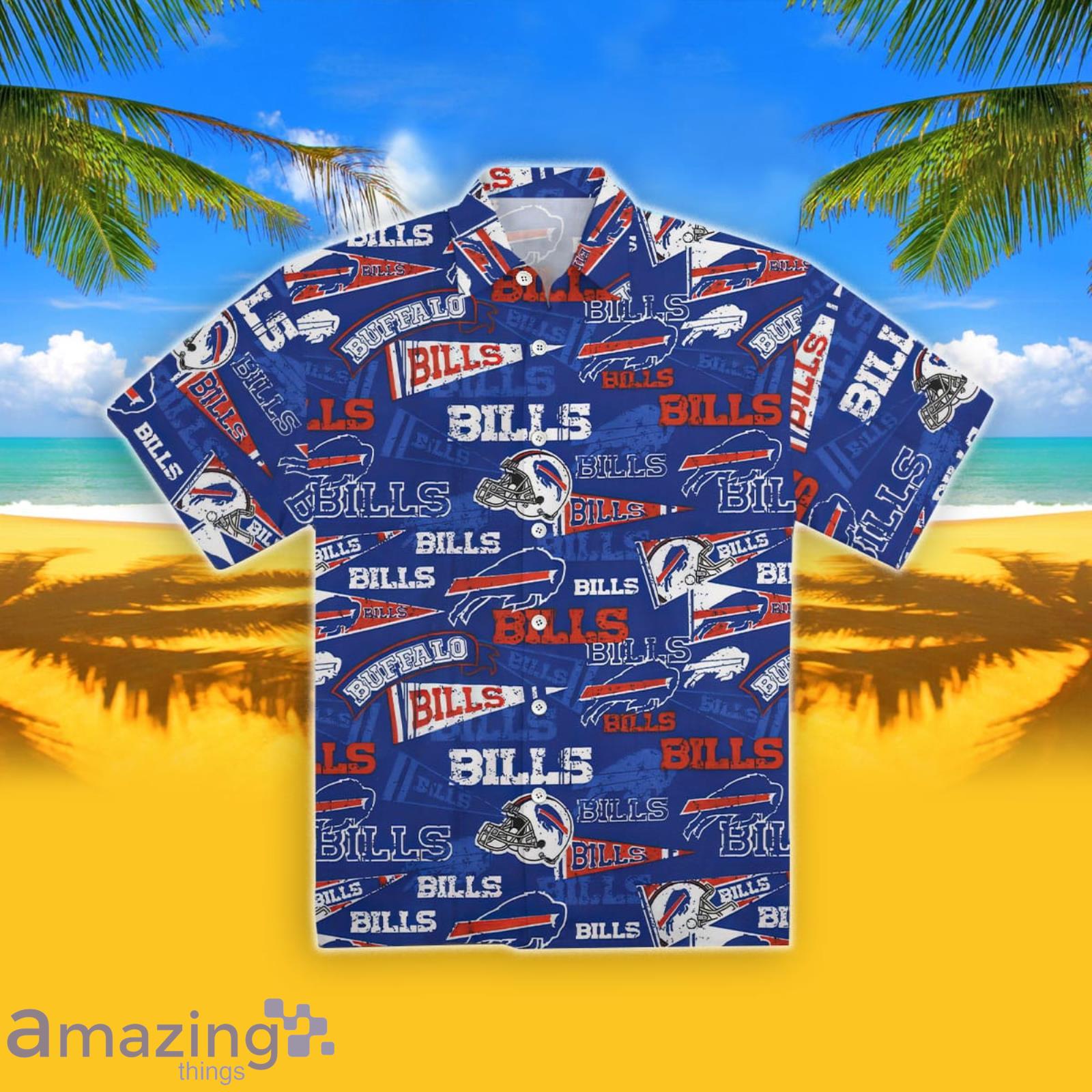 Buffalo Bills Vingtage Blue  Hawaiian Shirt Summer Gift For Men And Women Product Photo 1