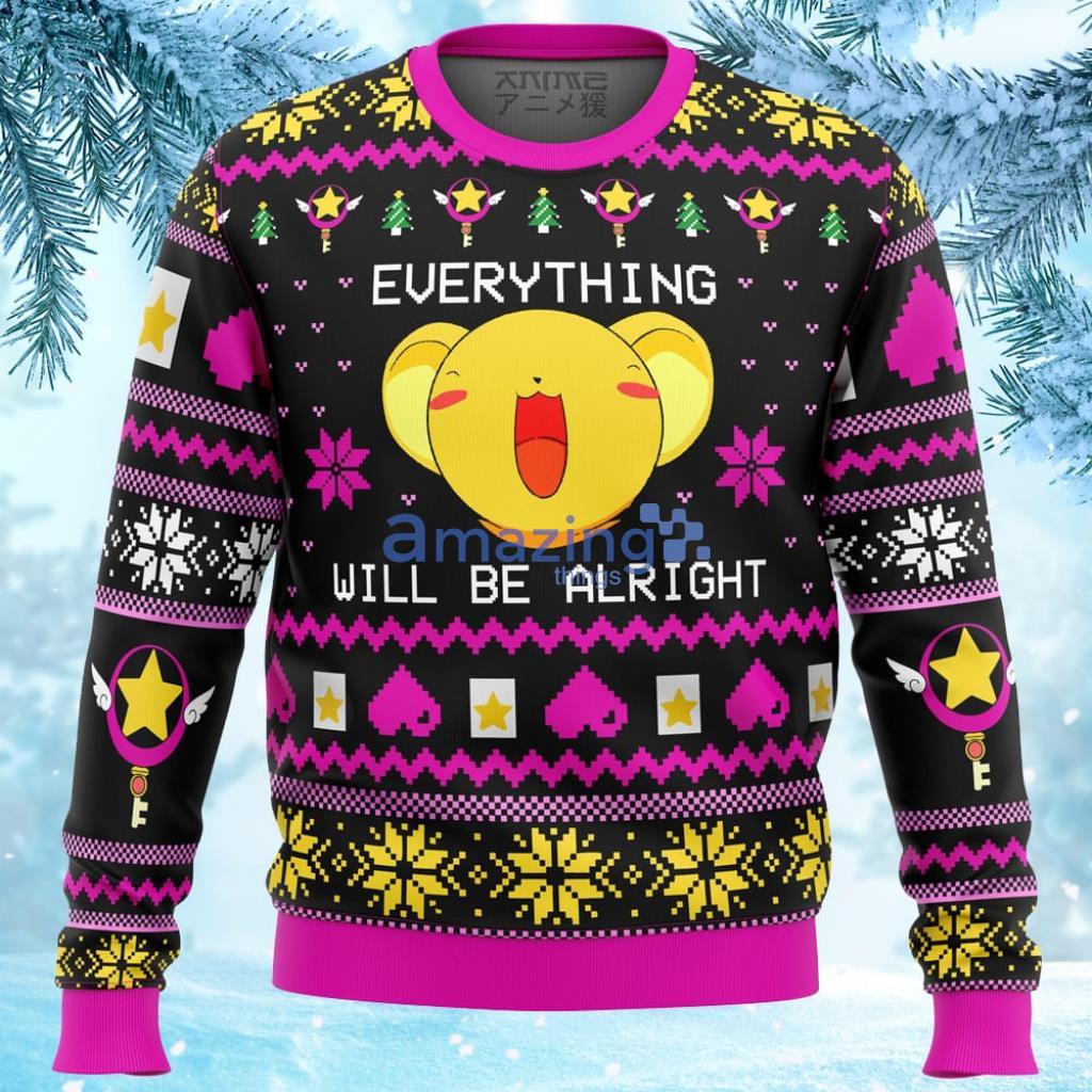 CARDCAPTOR SAKURA HAPPY Ugly Christmas Sweater 3D Product Photo 1