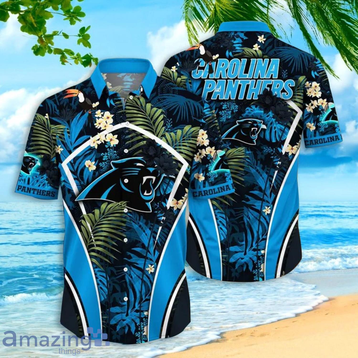 Carolina Panthers NFL Flower Hawaiian Shirt Special Gift For Men And Women  Fans