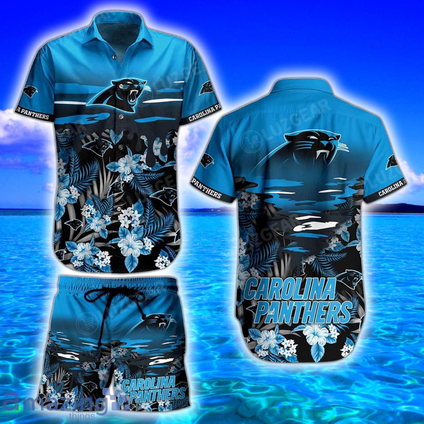 Carolina Panthers Nfl Gift For Fans Tropical Art Hawaiian Shirt And Short Product Photo 1