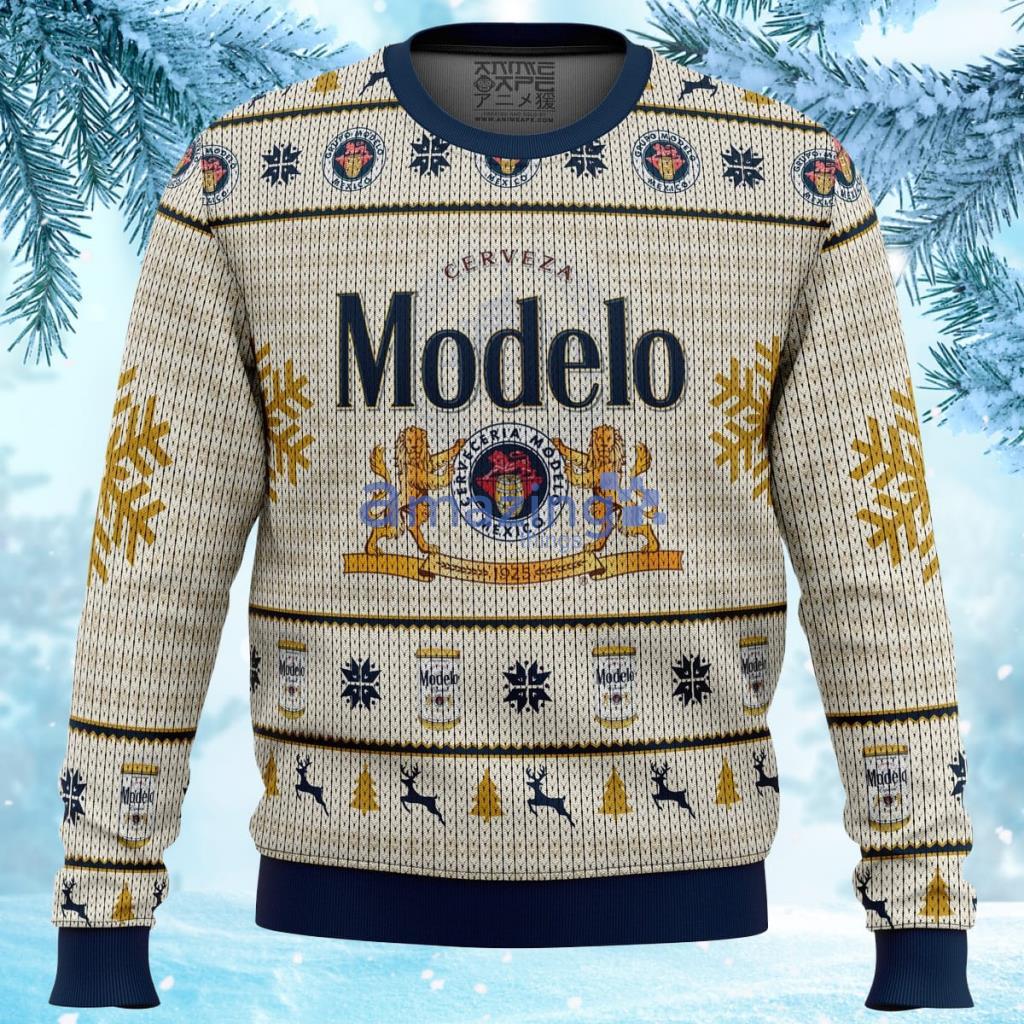 Cerveza Modelo Ugly Christmas Sweater 3D Product Photo 1