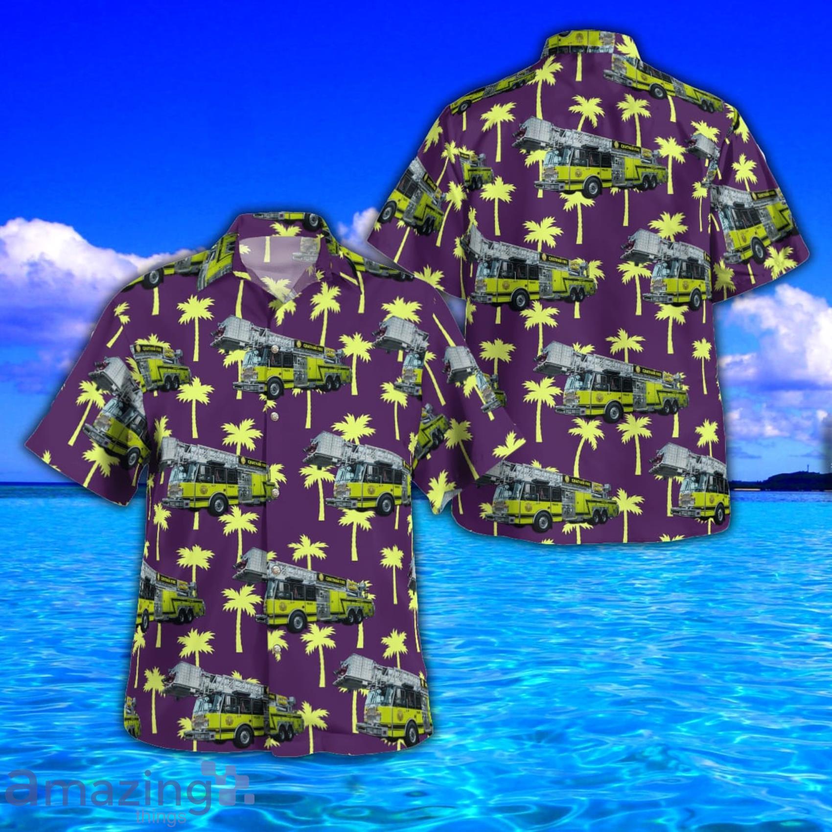 Chatham Fire Department Montgomery, Georgia AOP Print Hawaiian Shirt And Short Set Product Photo 1