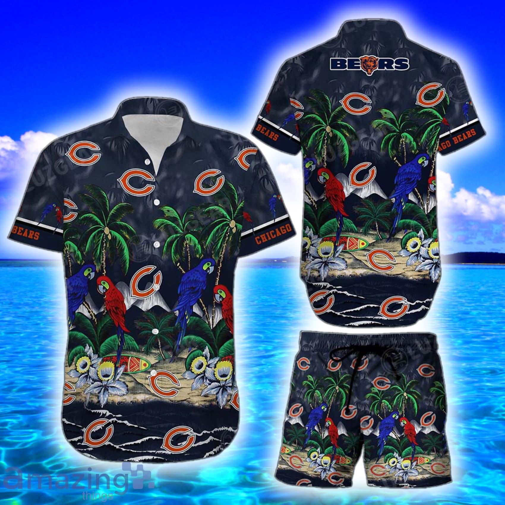 Chicago Bears NFL Palm Tree Hawaiian Shirt And Short - Shicloth