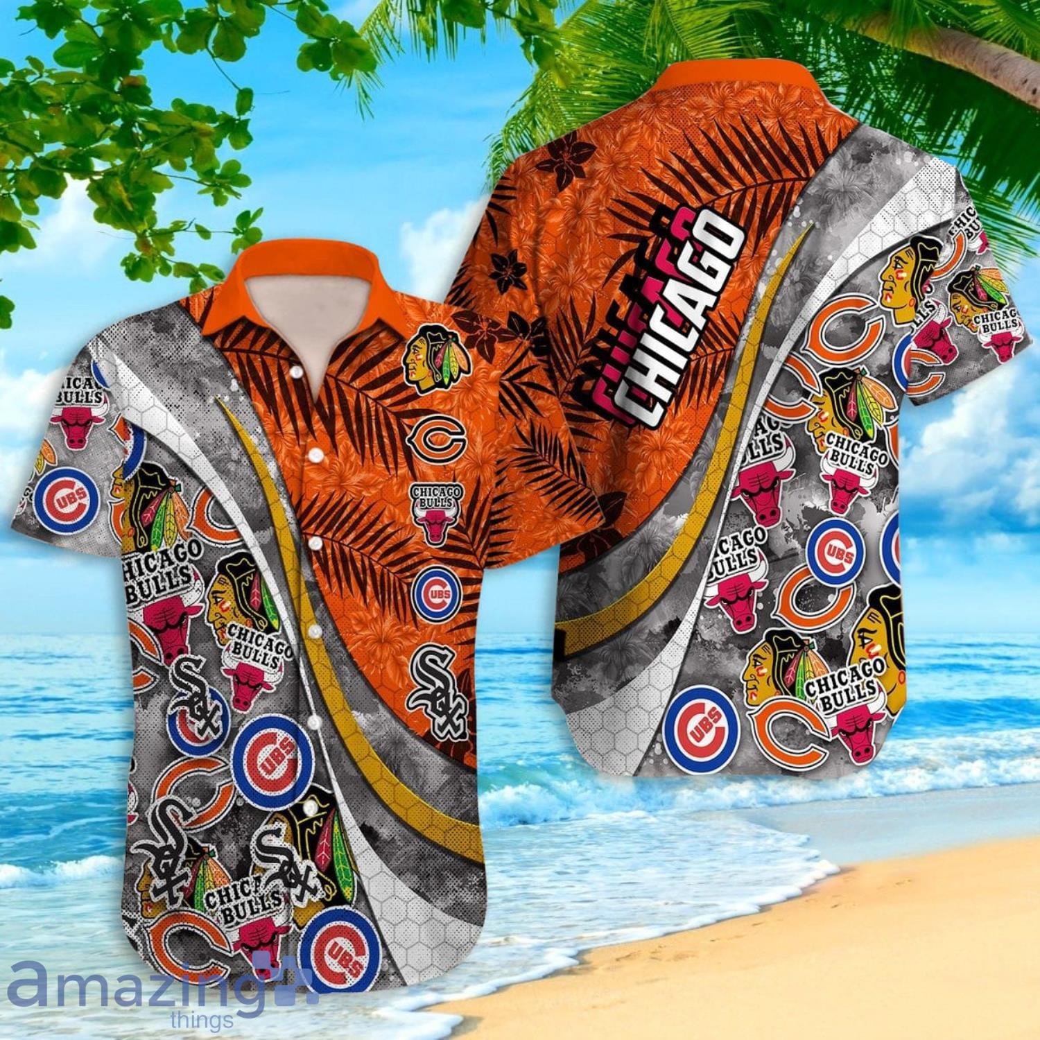 Chicago Blackhawks Tropical Hawaiian Shirt Summer Gift For Men And Women Product Photo 1