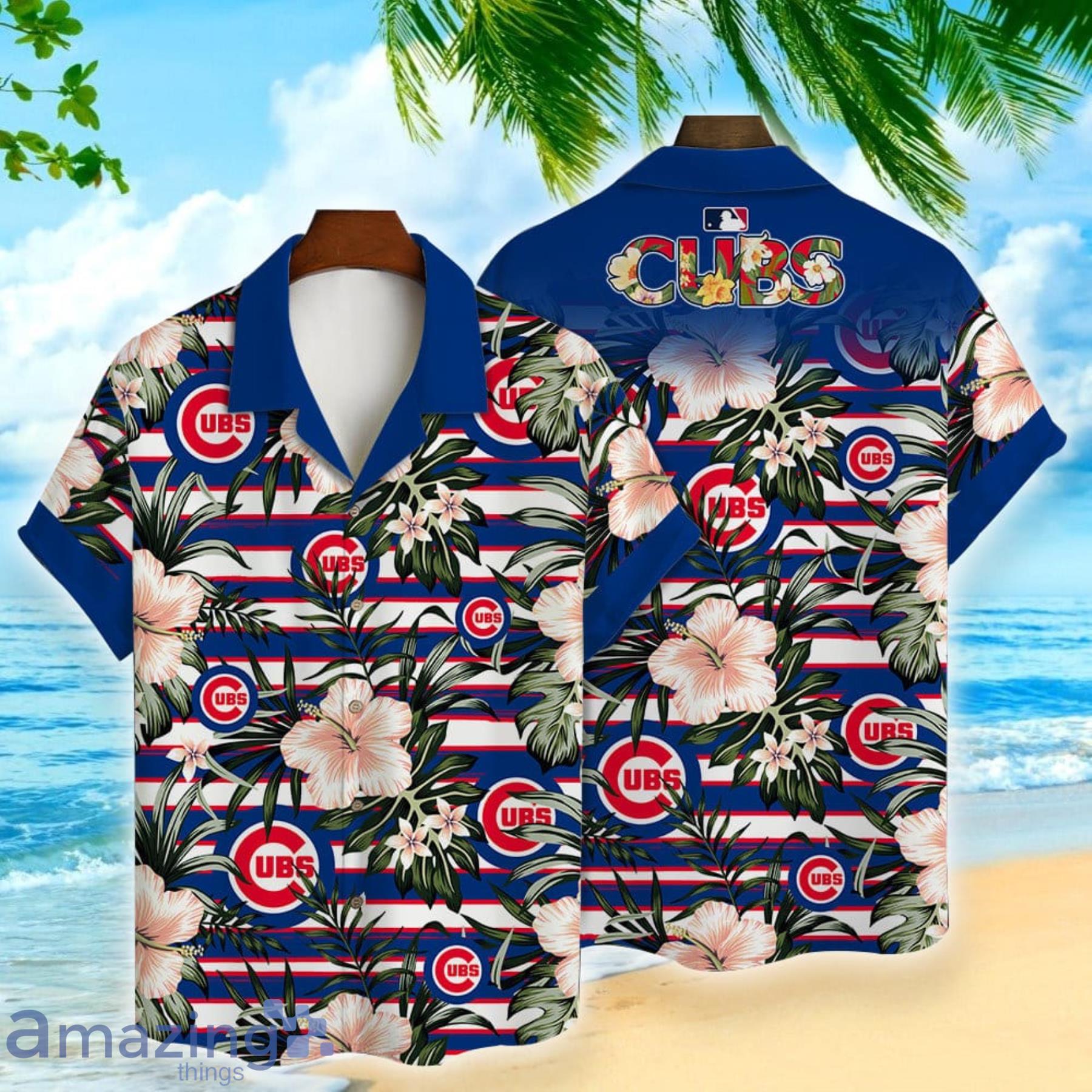 Chicago Cubs MLB Flower Funny Summer Beach Pattern Aloha Hawaiian Shirt