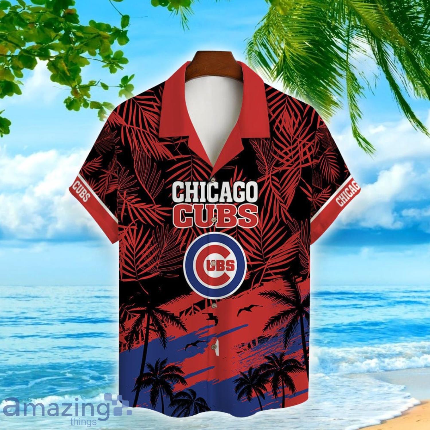 MLB Chicago Cubs Tropical Hibiscus Hawaiian Shirt For Sport Fans