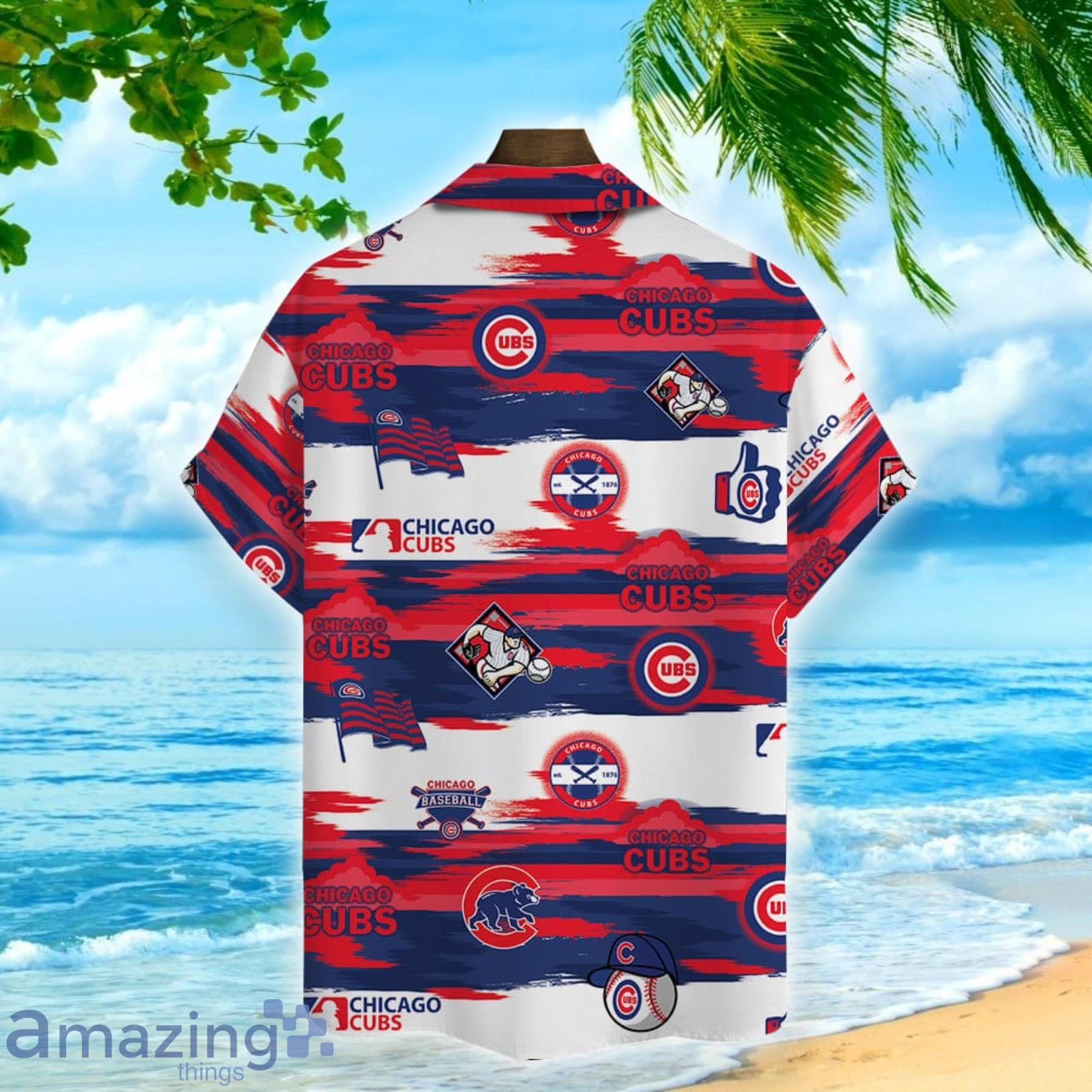 Chicago Cubs Major League Baseball Lover Hawaiian Shirt For Men And Women image Chicago Cubs Major League Baseball Lover Hawaiian Shirt For Men And Women Product Photo 3