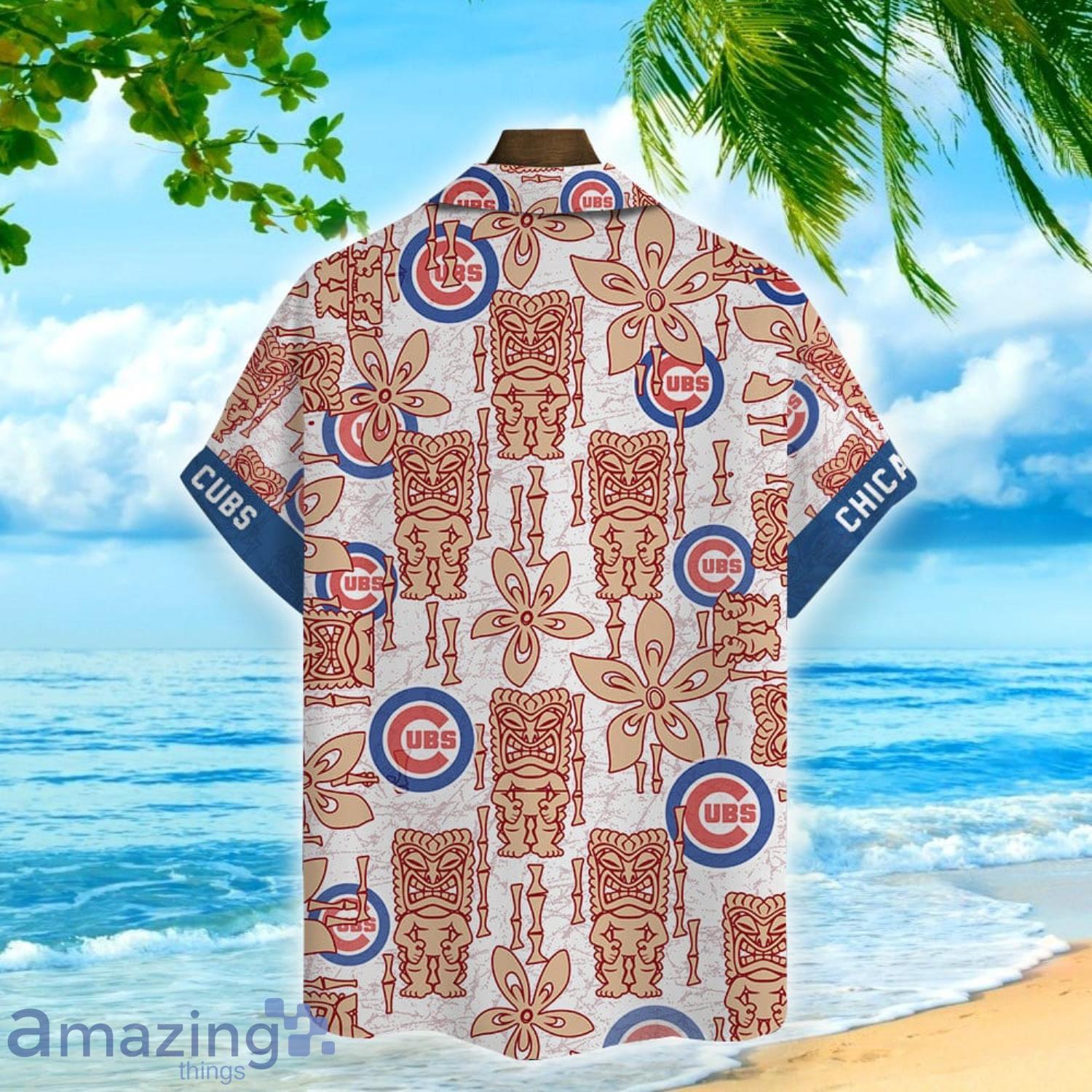 Chicago Cubs Major League Baseball Vintage Tiki Pattern Hawaiian Shirt For  Baseball Fans