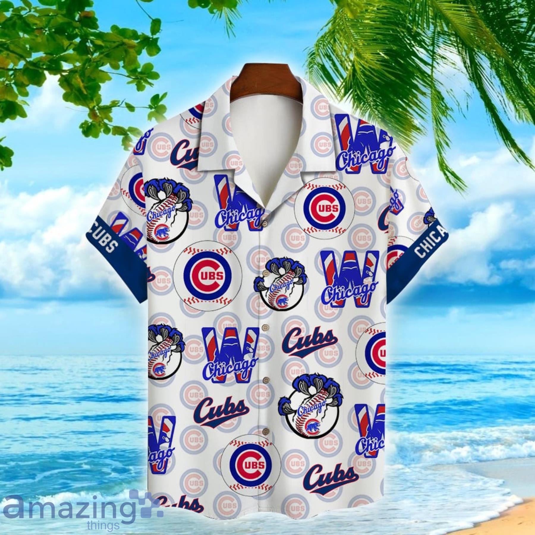 Chicago Cubs New Trends Custom Name And Number Christmas Hawaiian
