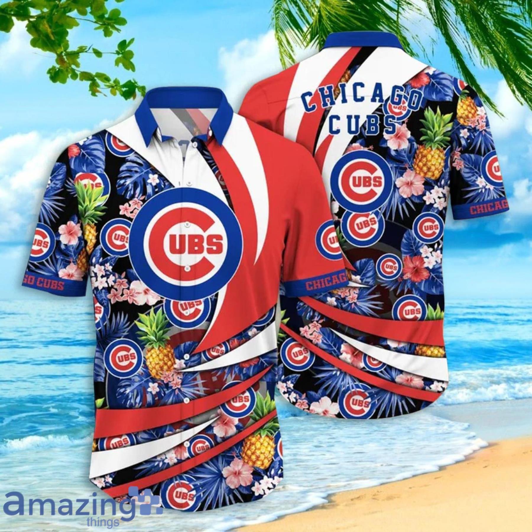 Chicago Cubs Hawaiian Retro Logo MLB Summer Beach Men And Women
