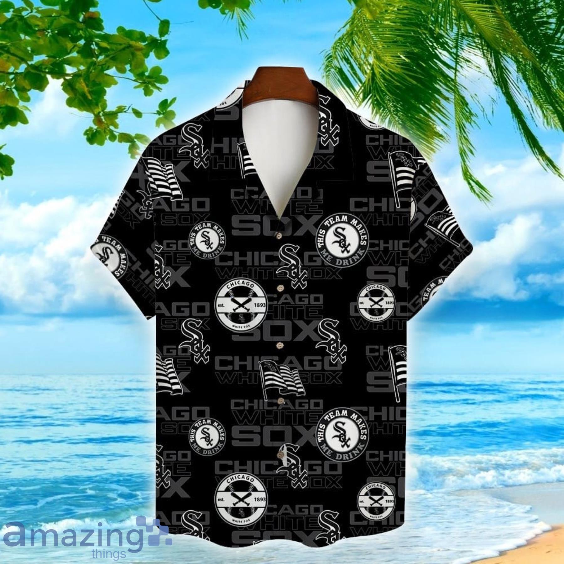 Chicago White Sox American 3D All Over Print Flag Hawaiian Shirt