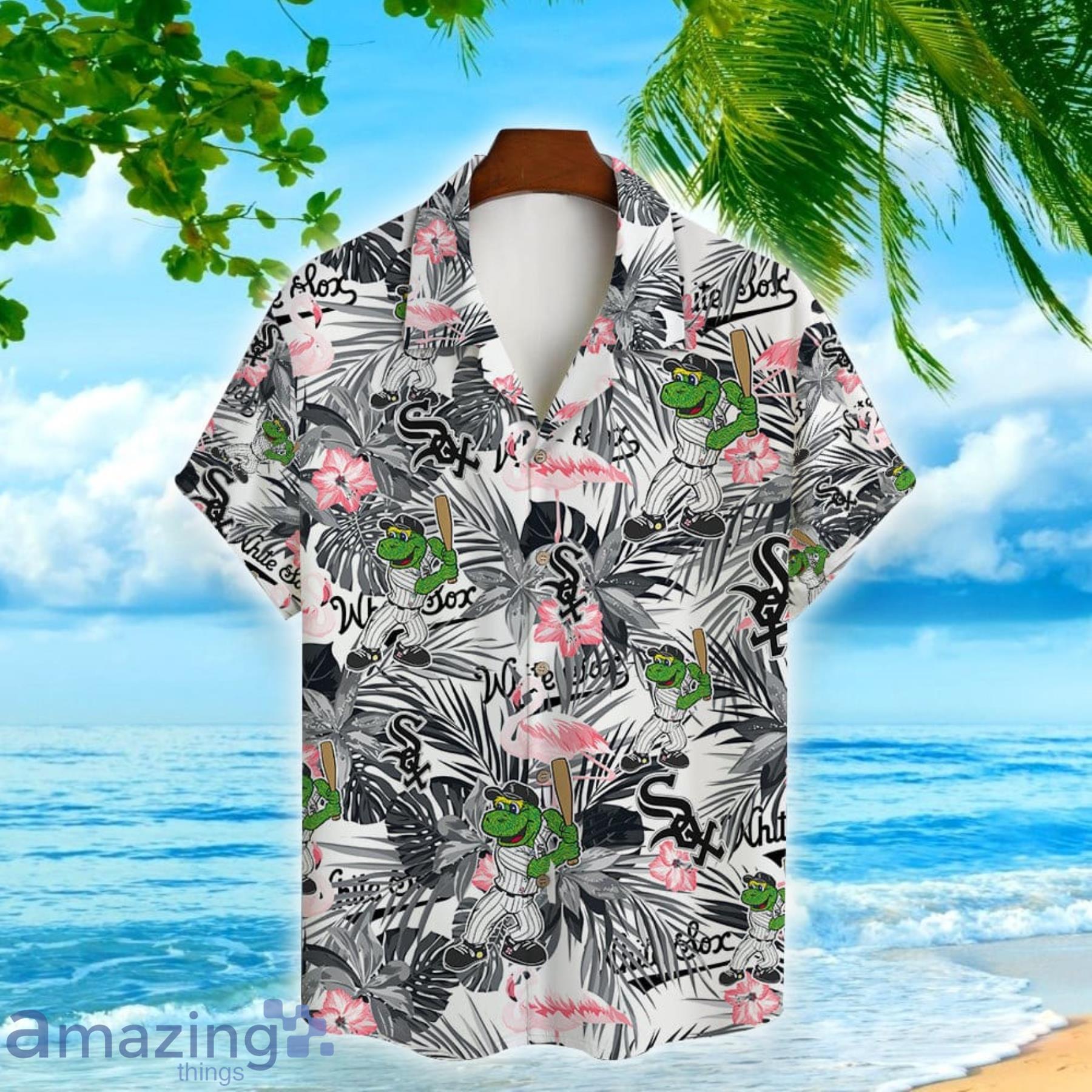 Chicago Cubs Major League Baseball Mascot Tropical Floral Hawaiian