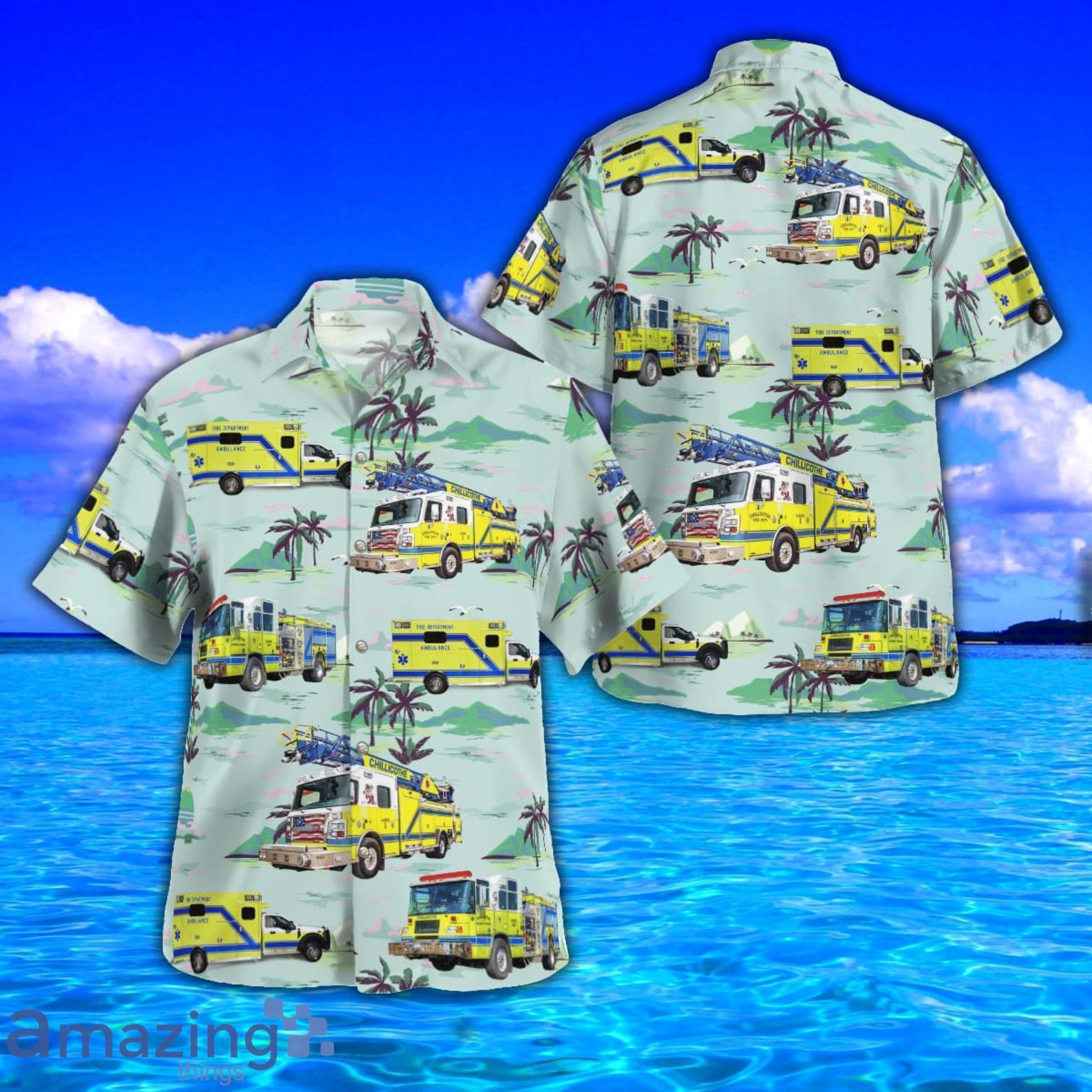 Chillicothe, Missouri Fire Department AOP Aloha Tropical Style Hawaiian Shirt And Beach Short Product Photo 1