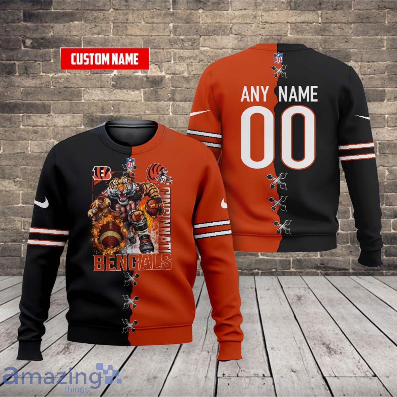 NFL T shirt 3D Custom Cincinnati Bengals T shirts Cheap For Fans