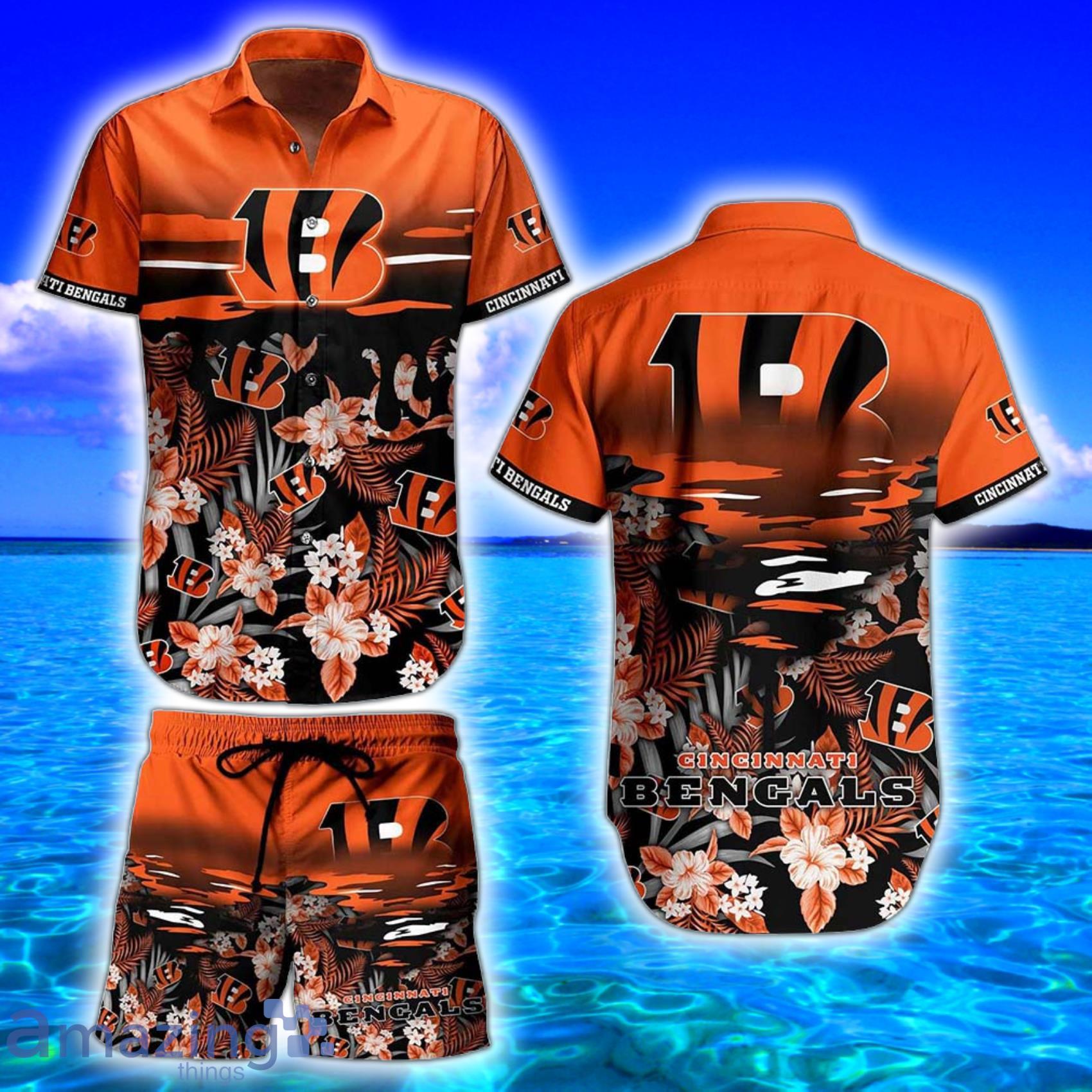 NFL Cincinnati Bengals Hawaiian Shirt Short For Fans 03