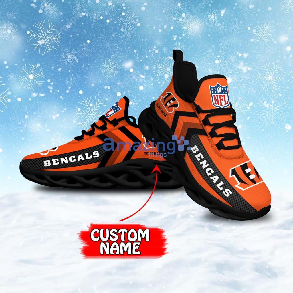 Cincinnati Bengals Logo Unique Cutting Running Sneaker Max Soul Shoes Gift  For Men And Women - YesItCustom