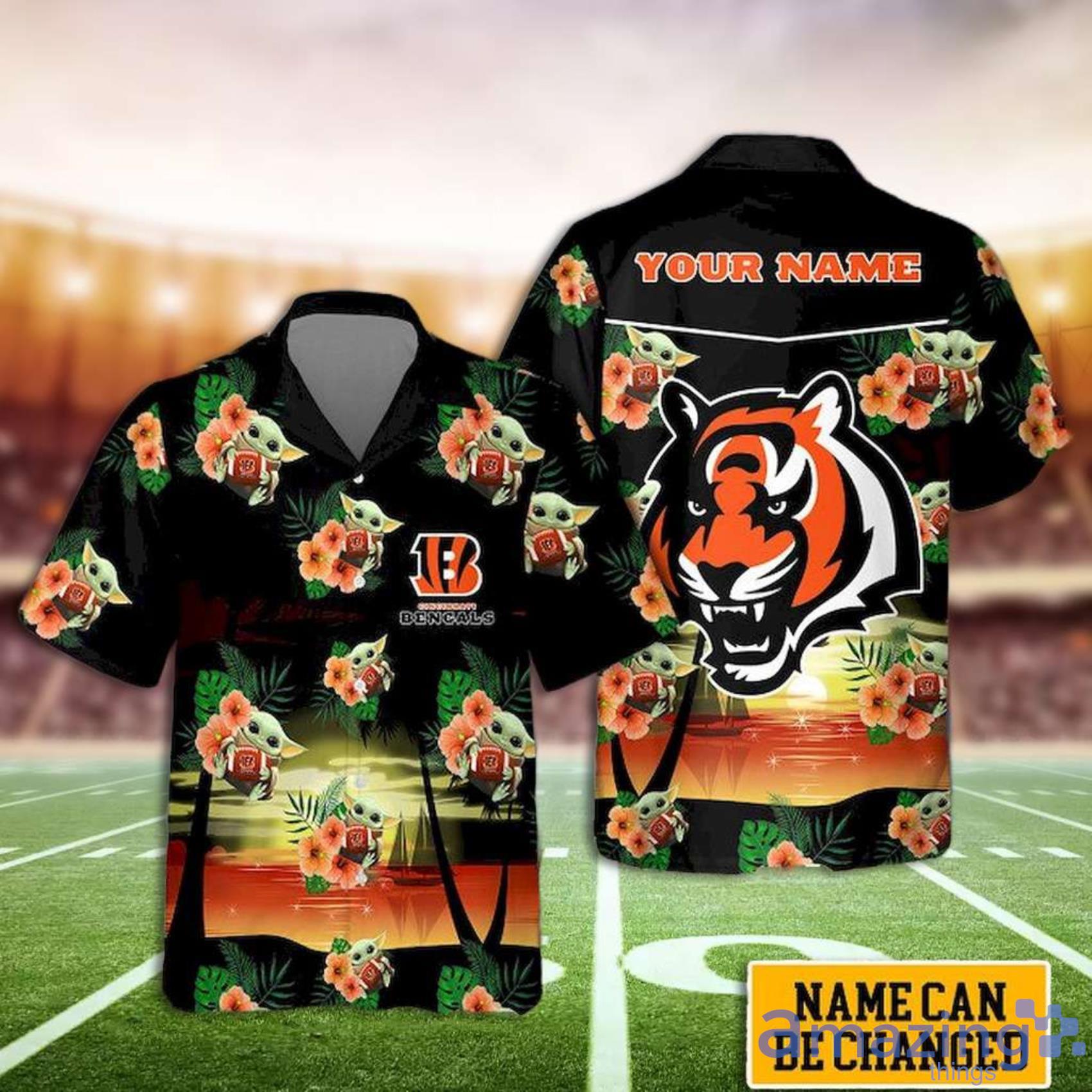 Cincinnati Bengals Tiger Custom Men And Women Hawaiian Shirt Summer Gifts Product Photo 1