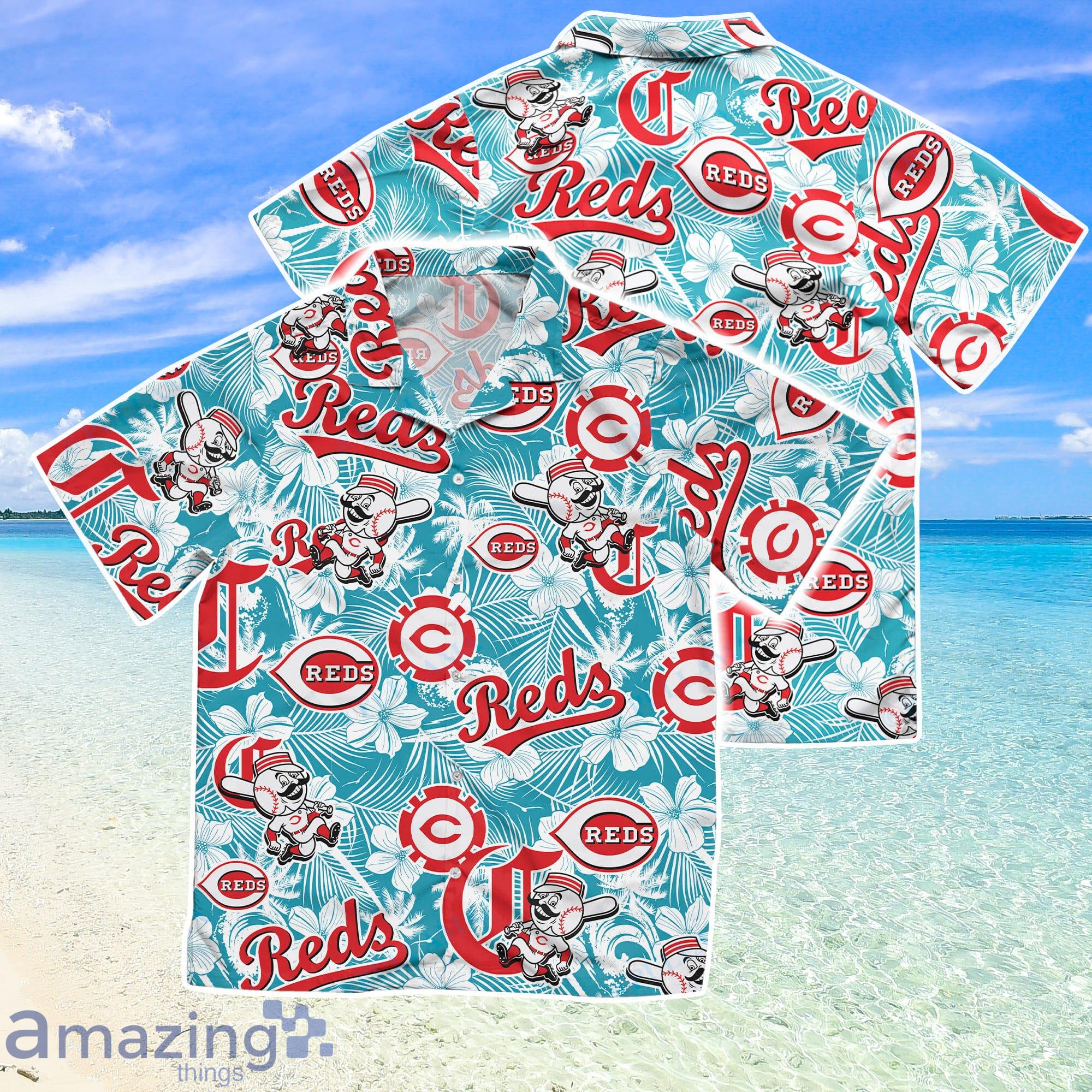 Cincinnati Reds Logo Tropical Hawaiian Shirt For Men And Women