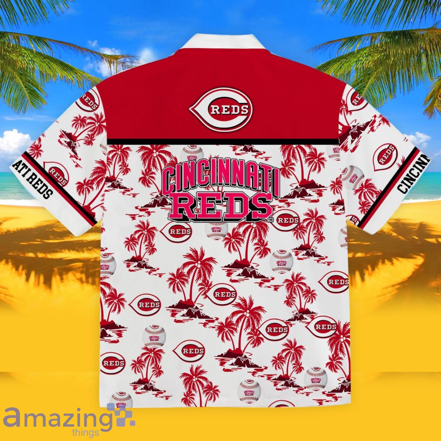 Cincinnati Reds Hawaiian Short Sleeve Shirt 3d All Over Print Men Women  Unisex Best Gift Ideas