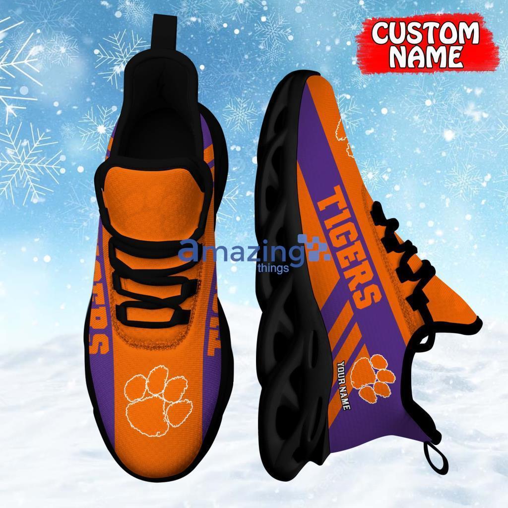 Clemson Tigers Custom Name Personalized Running Sneaker Max Soul Shoes Gift For Men And Women Product Photo 1
