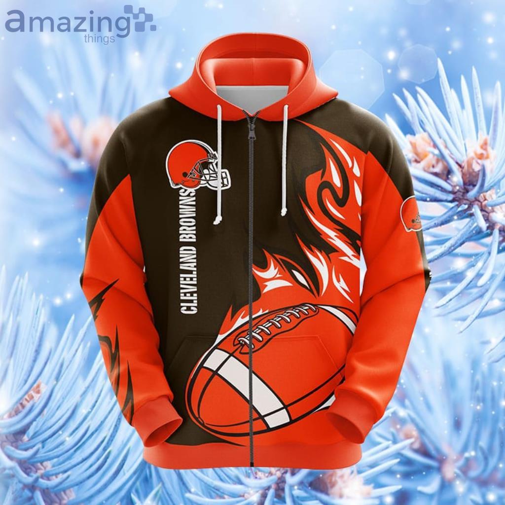 Cleveland Browns NFL Christmas Personalized Hoodie Zipper Fleece